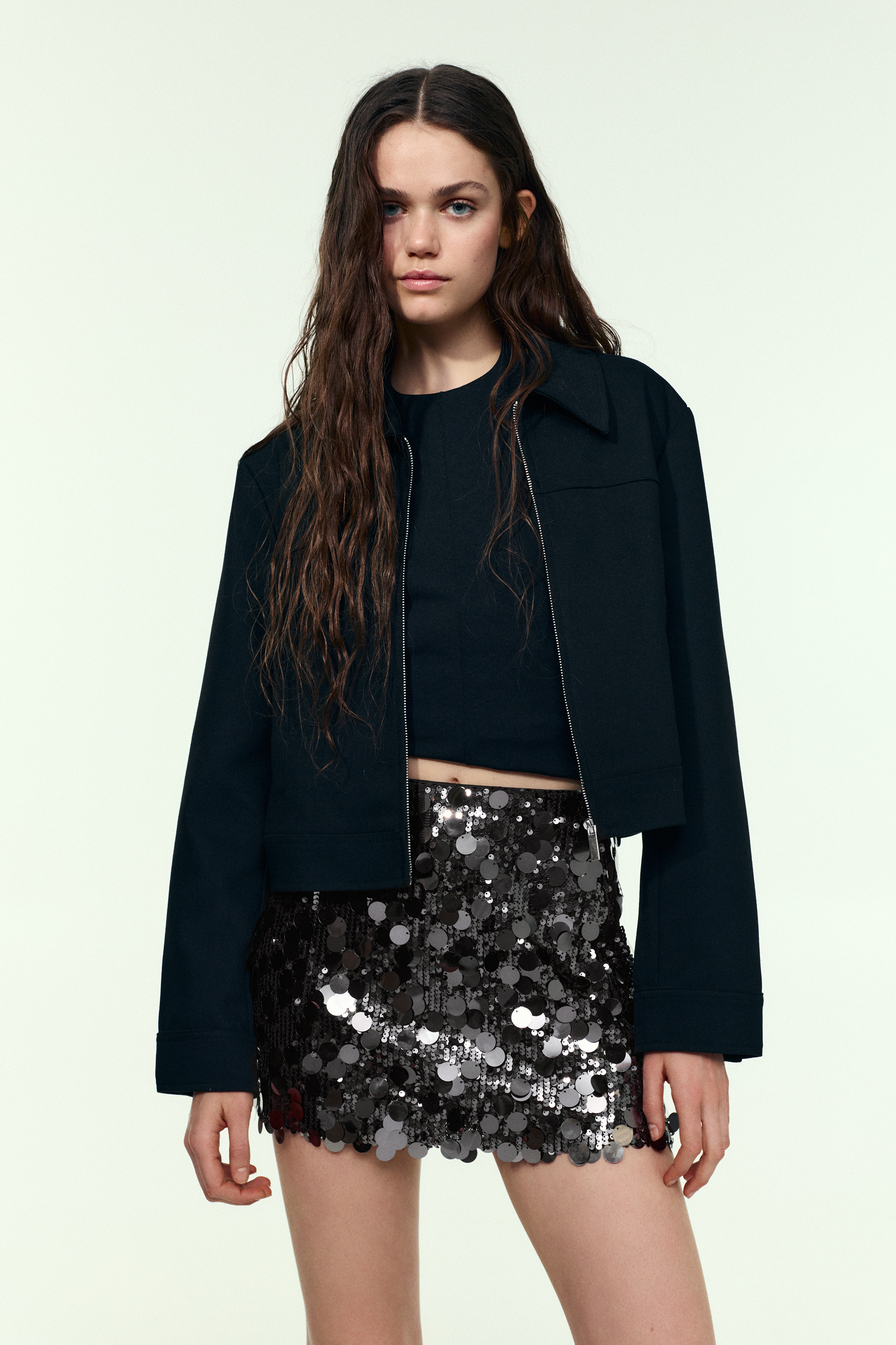 Minijupe à paillettes