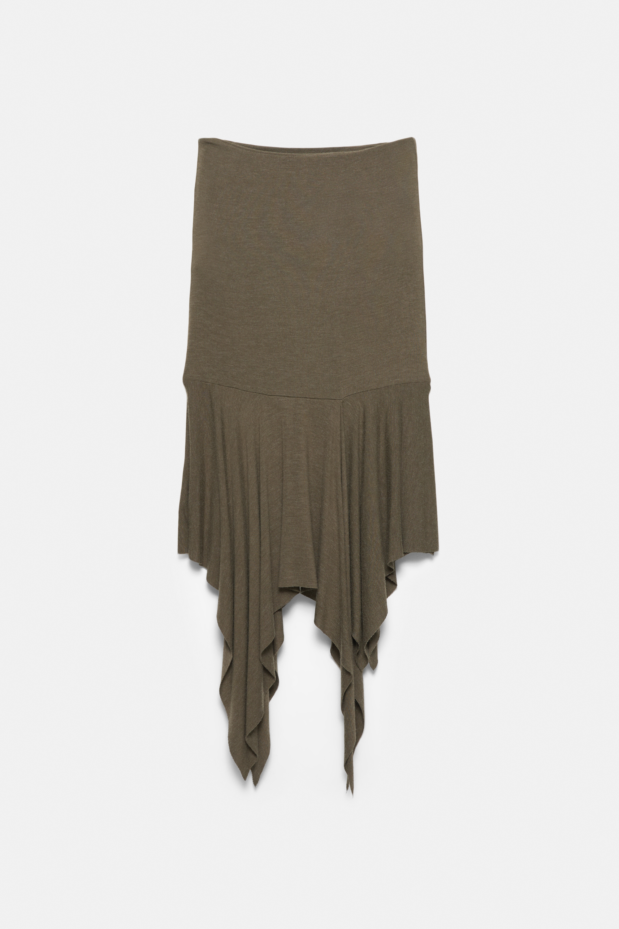 Jupe midi asymétrique