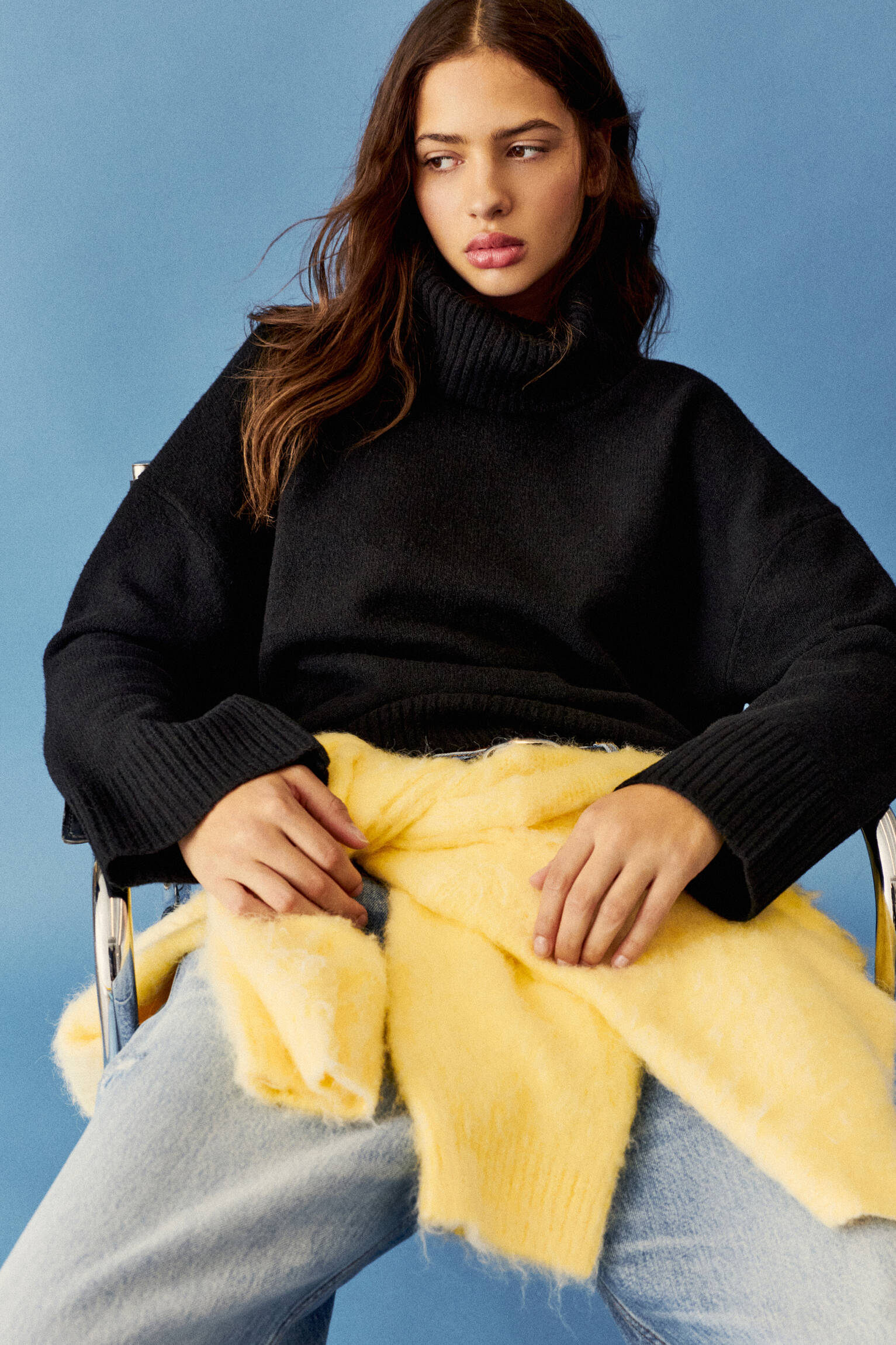 Maglia collo alto in punto soft - PULL&BEAR