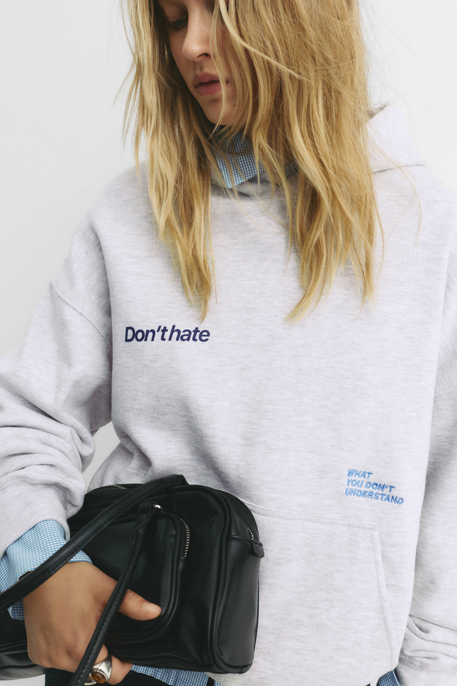 Sweat à capuche « Don't hate »