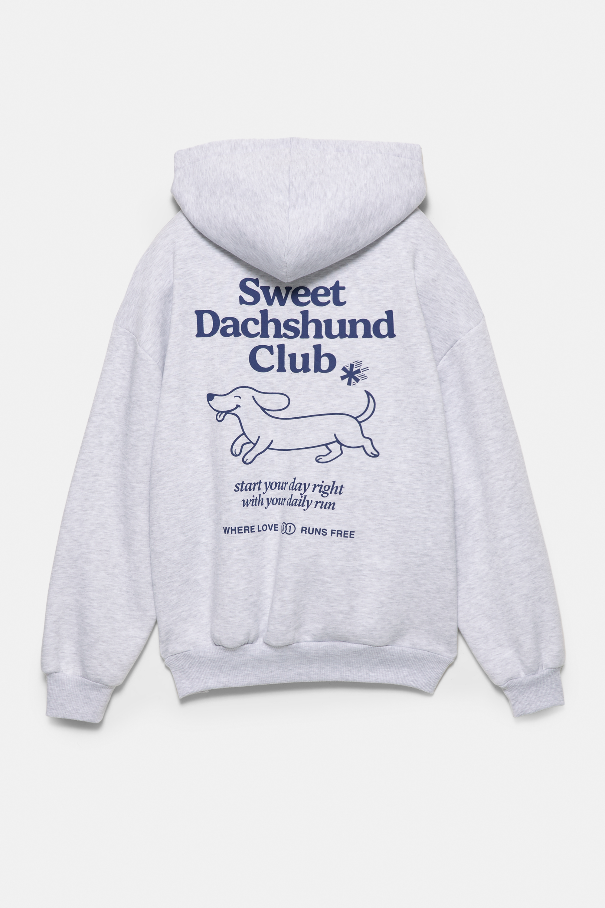 Felpa con cappuccio e stampa cane