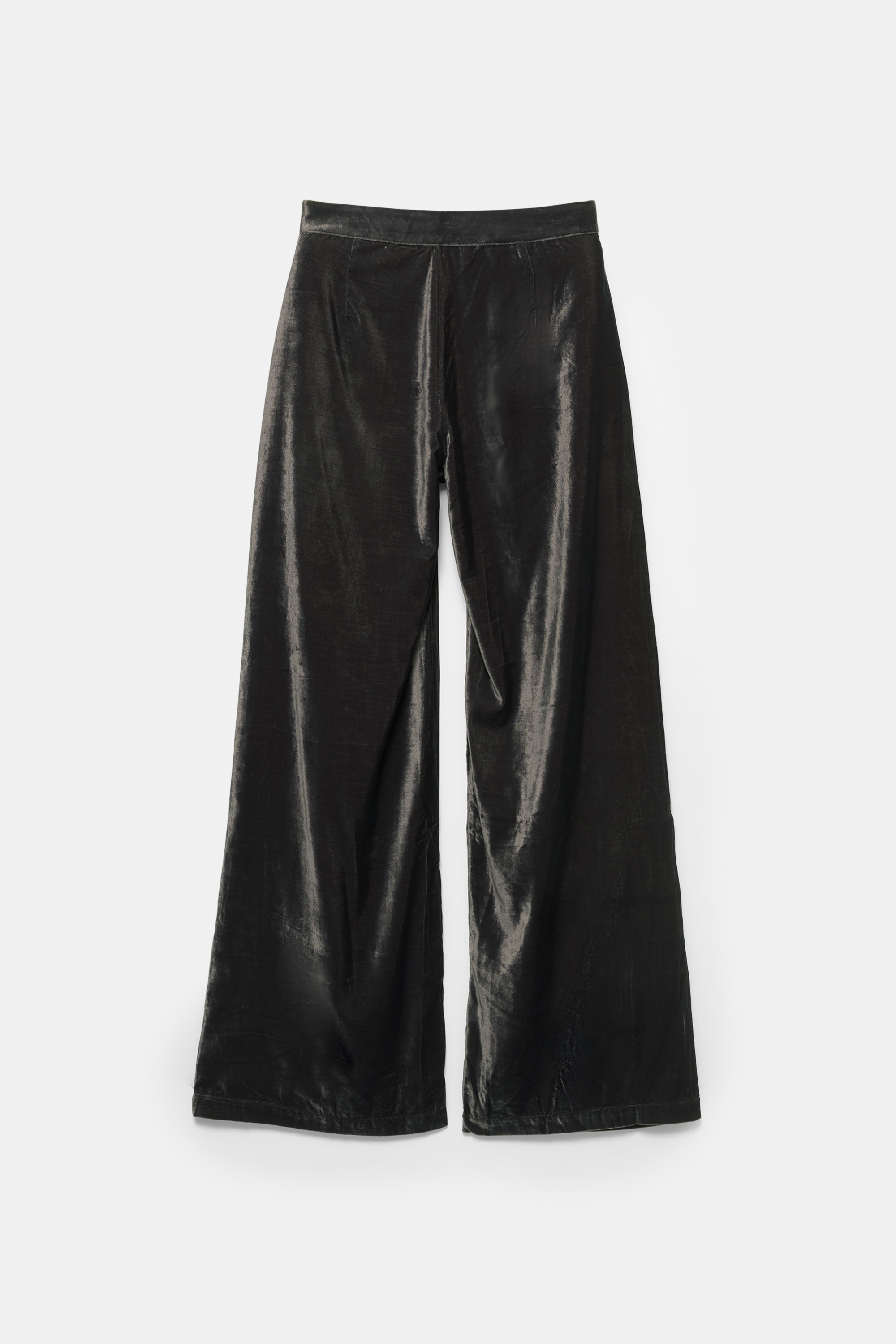 Velvet darted trousers