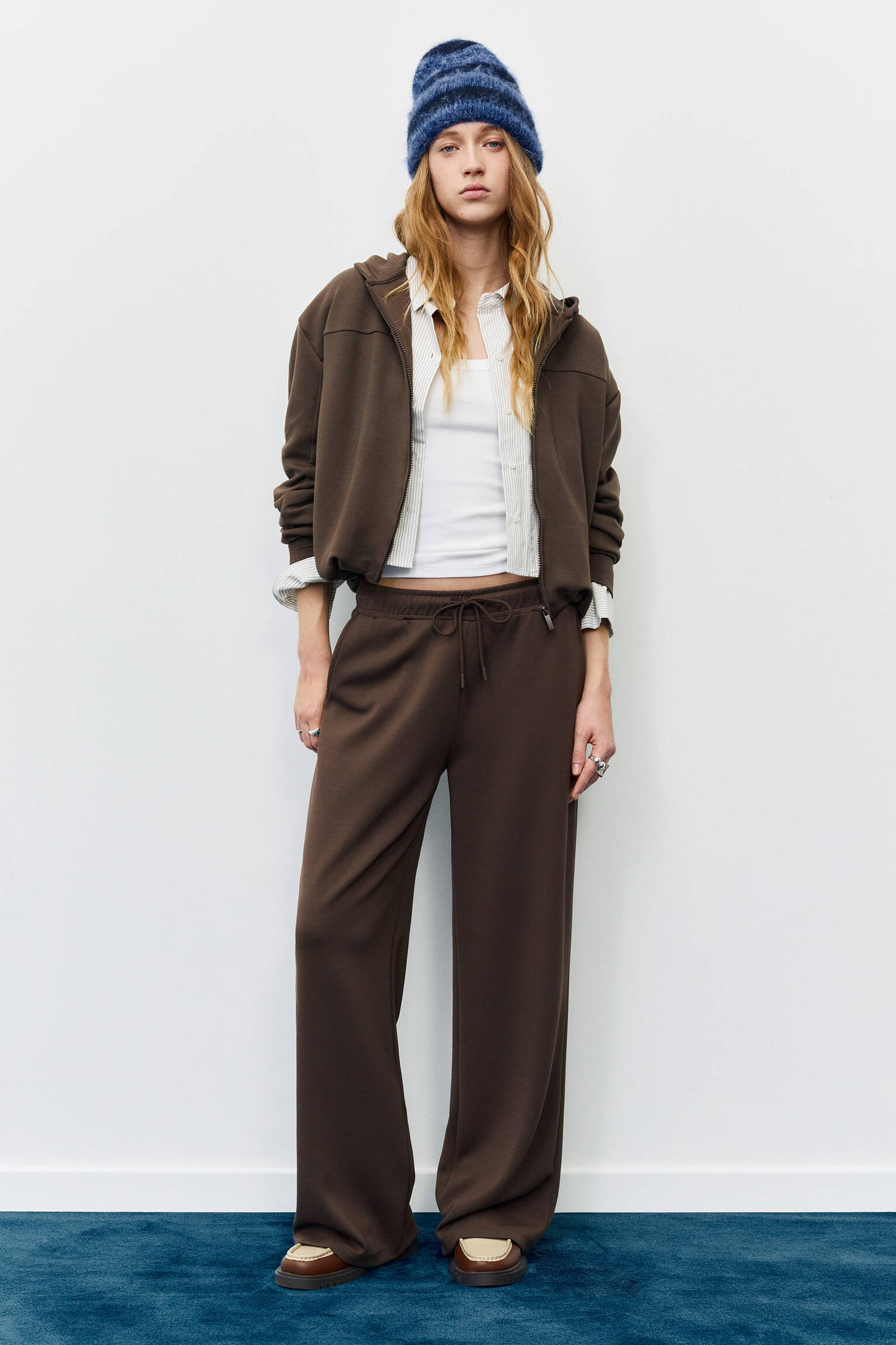 Pantalon de survêtement wide leg - pull&bear