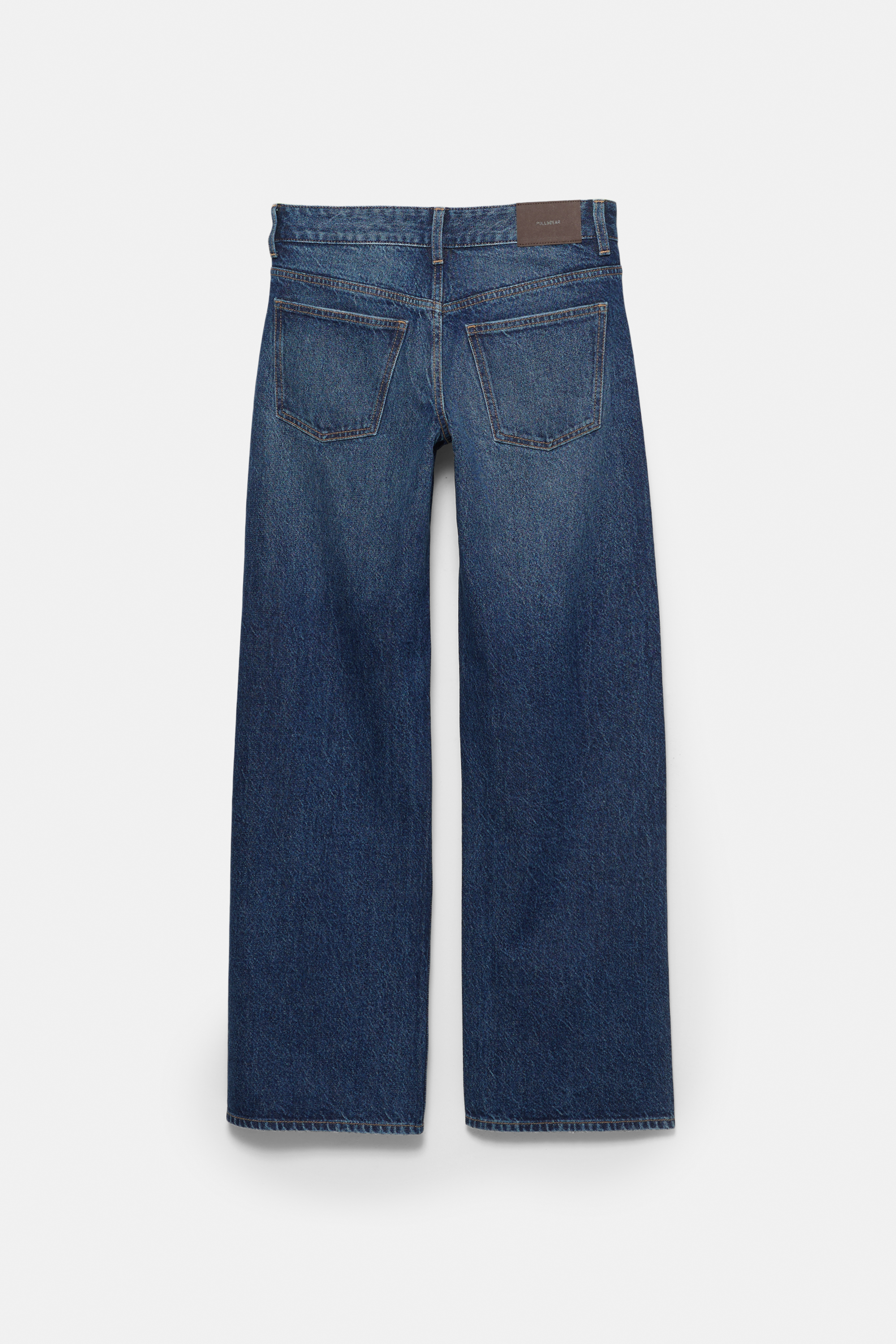Straight-leg jeans with rhinestones