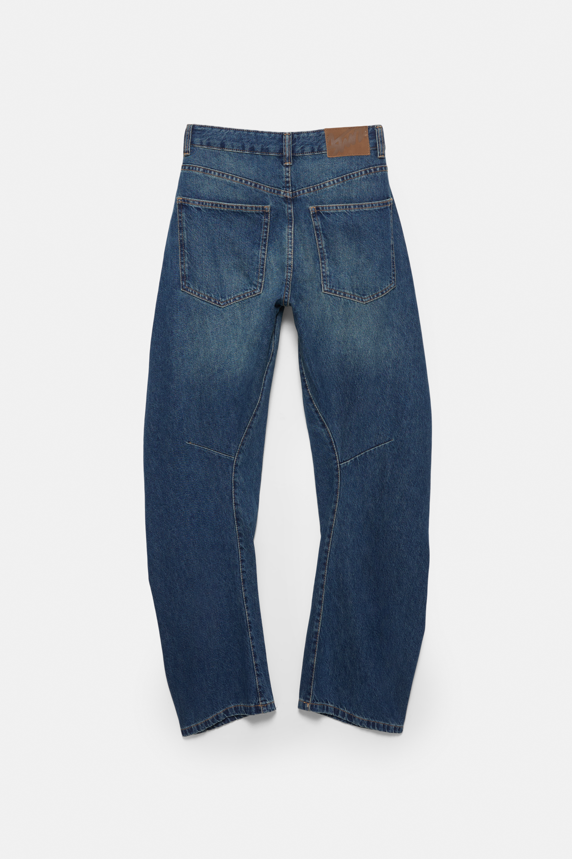 Barrel jeans met halfhoge taille