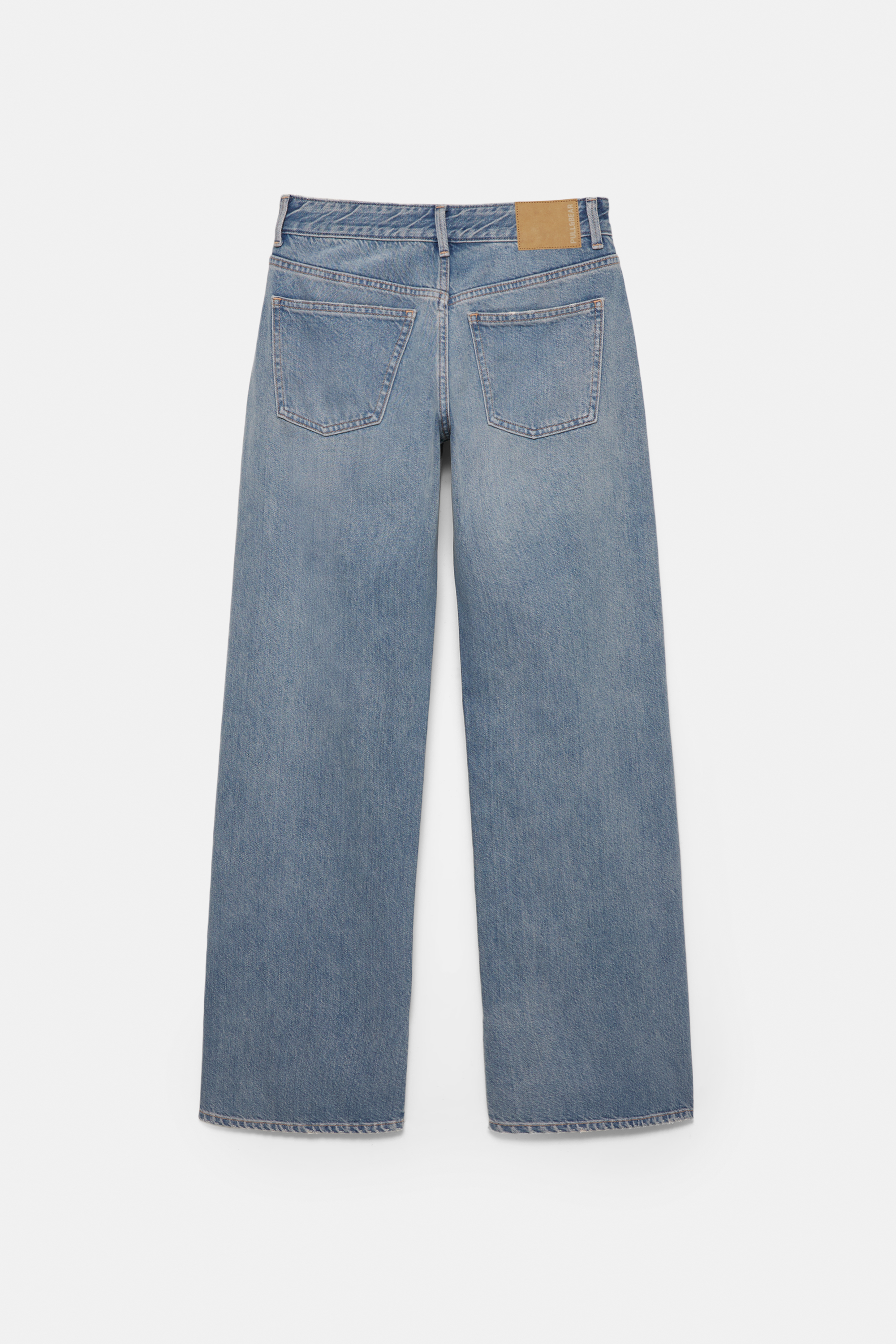 Straight-leg jeans with splits