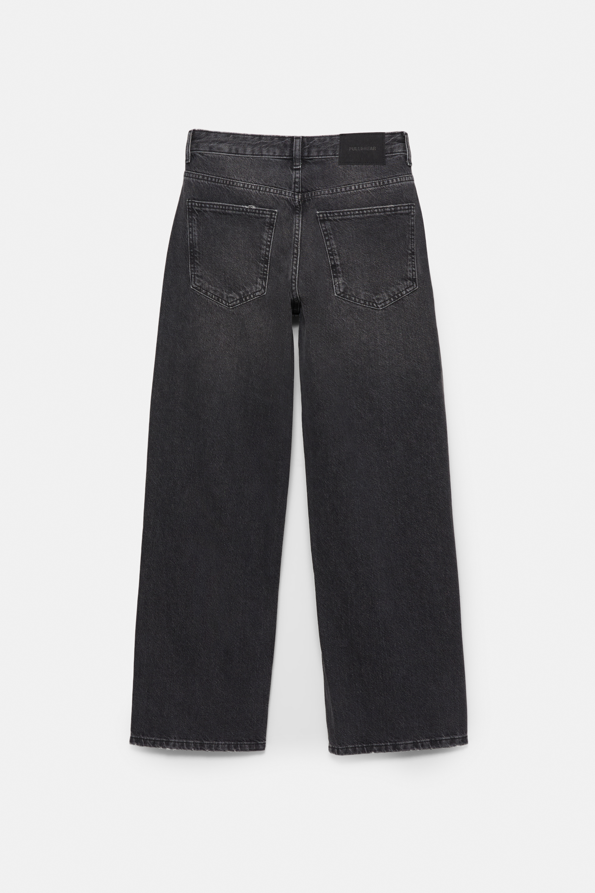 Low-rise barrel jeans