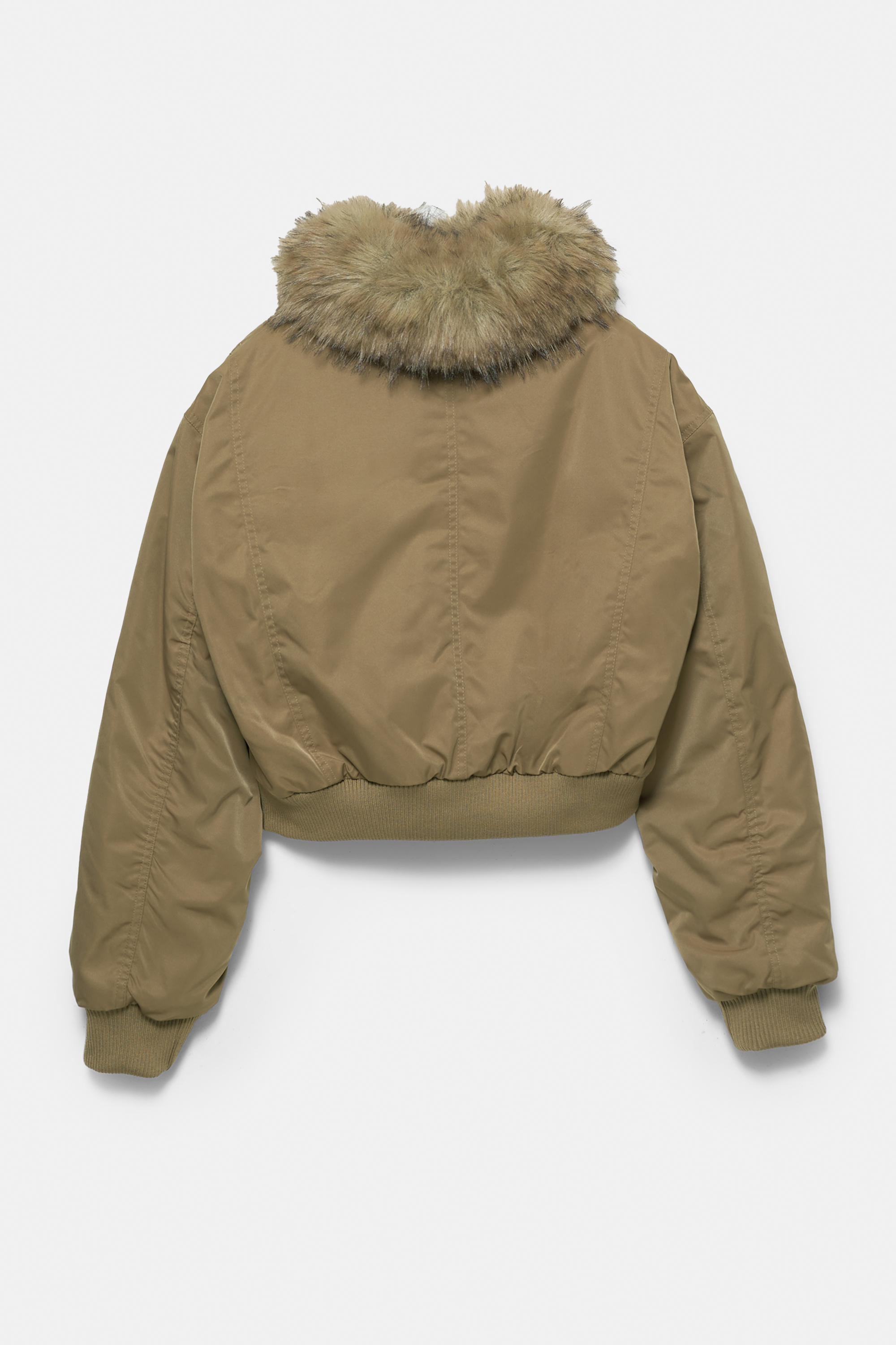 Manteau Femme Fourrure Doré – Parka Taille M, Made In France, Occasion Bon état