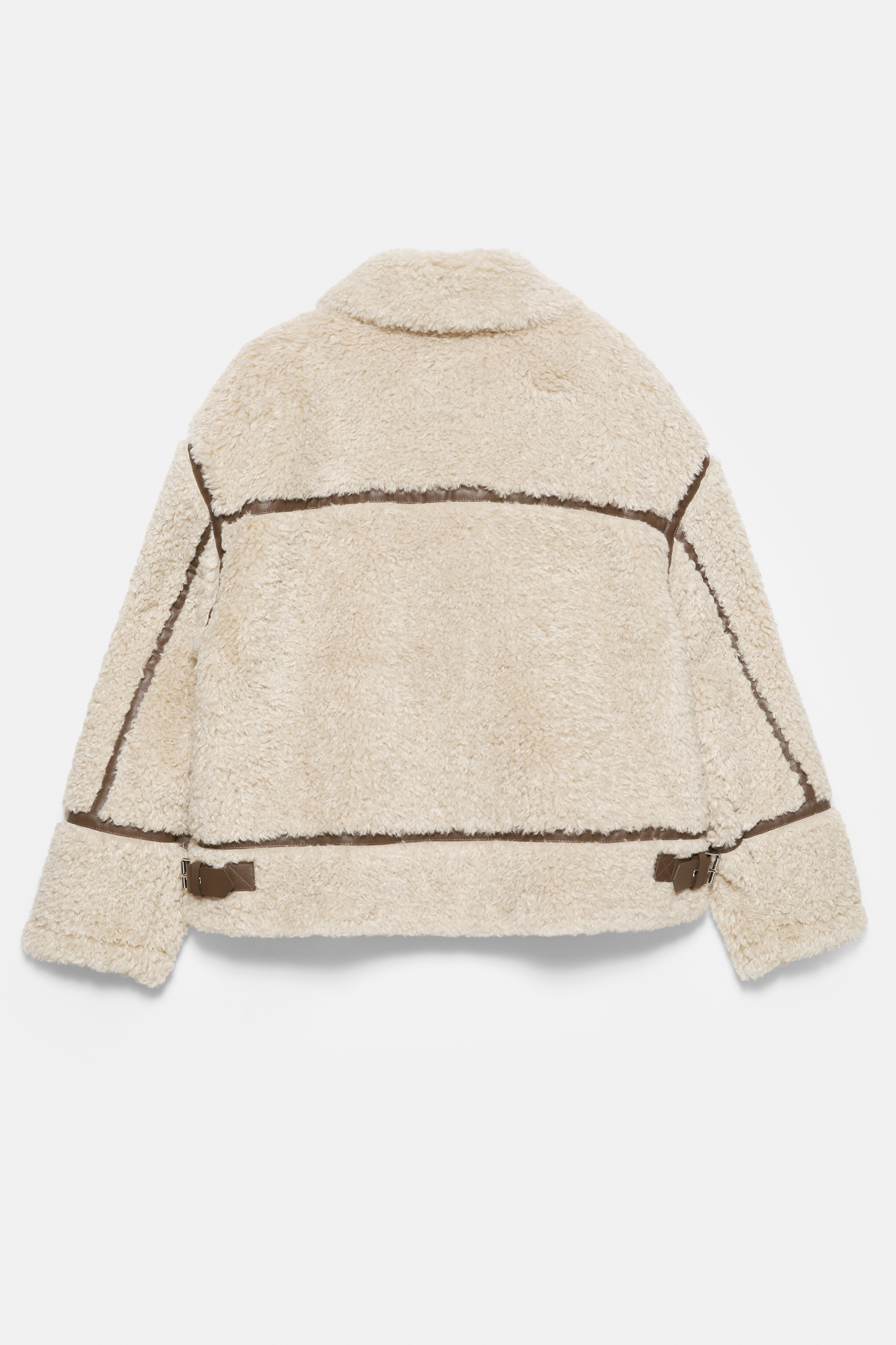 Dubbelzijdig jack van synthetisch teddy