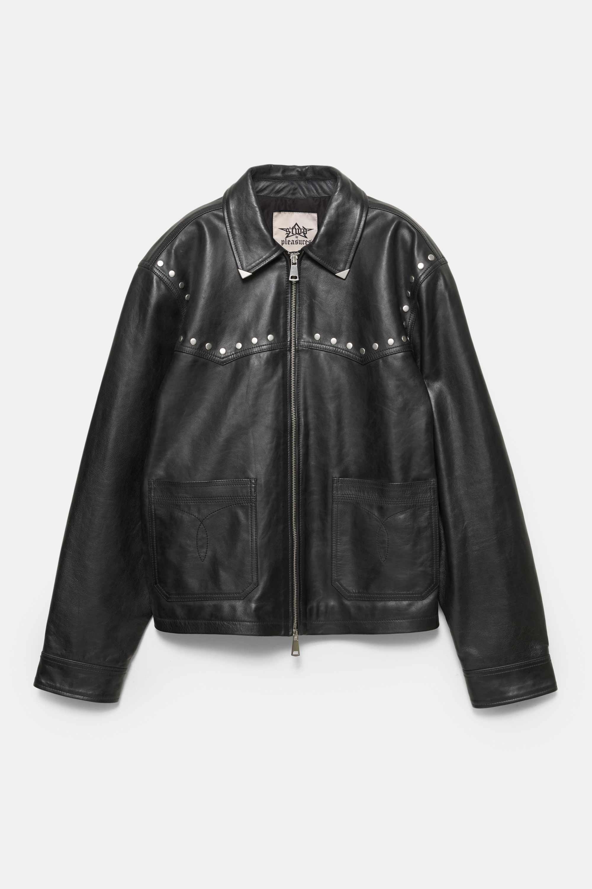 STWD by PLEASURES 100% leather jacket