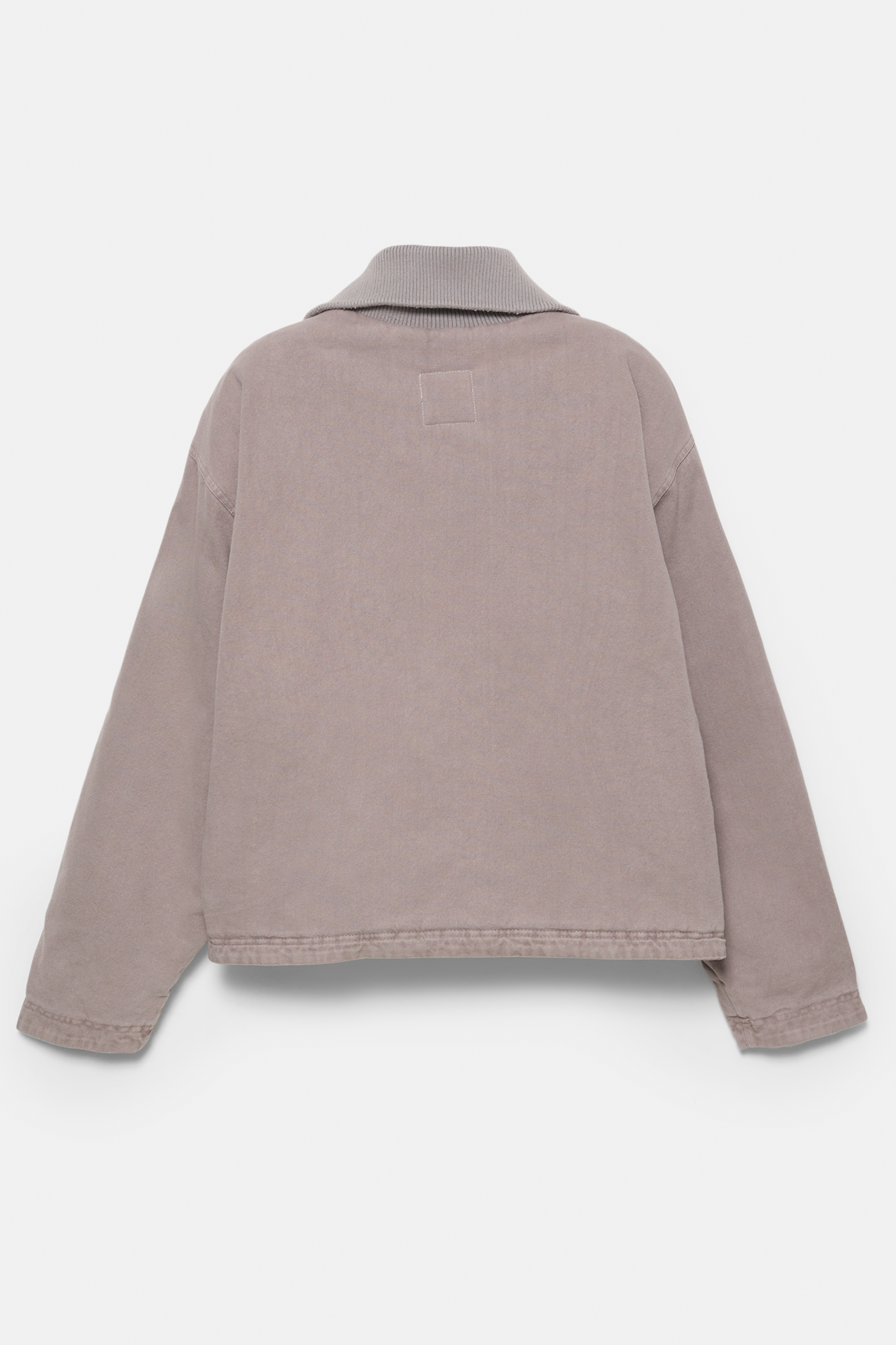 Chaqueta cuello canalé