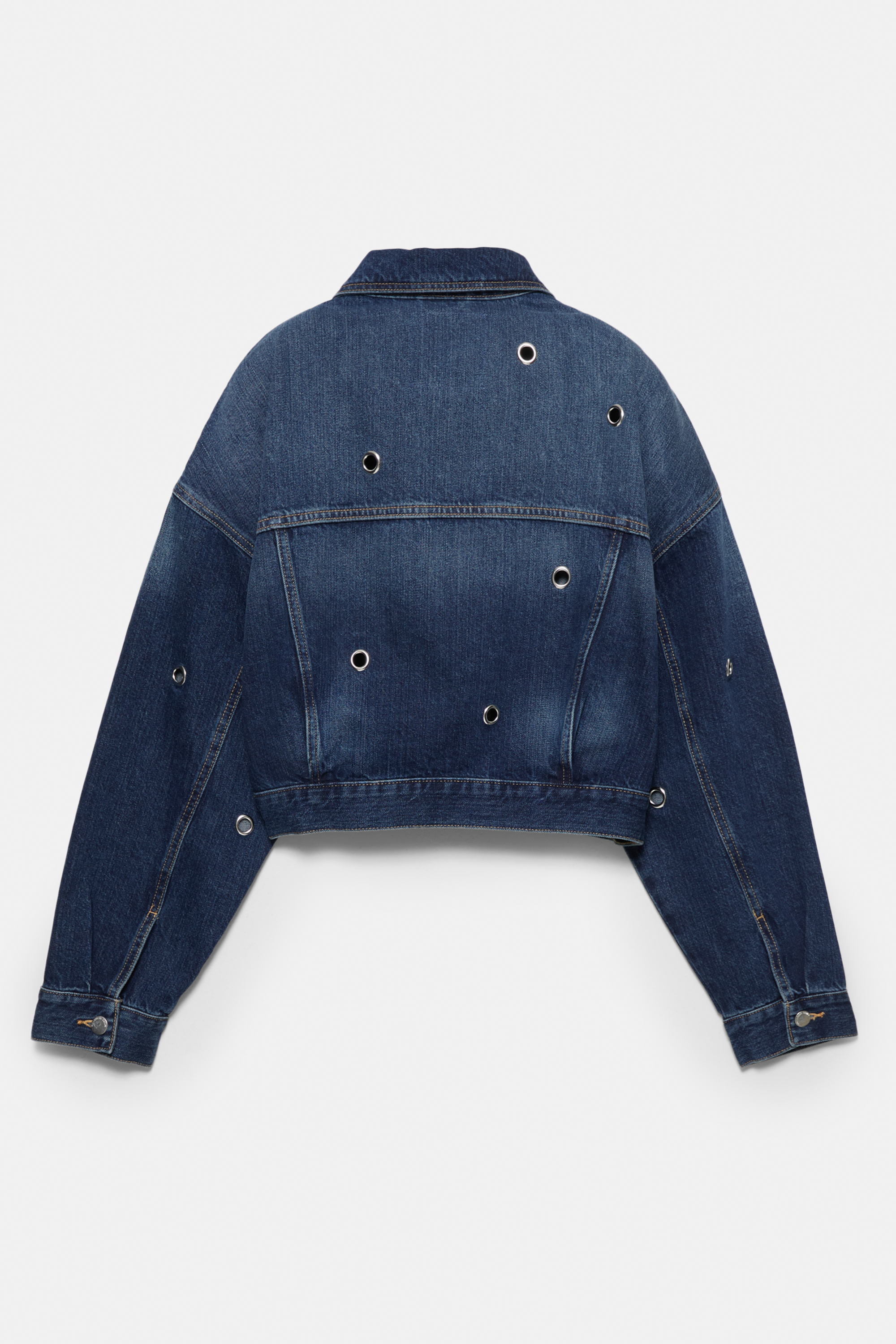 Chaqueta vaquera eyelets