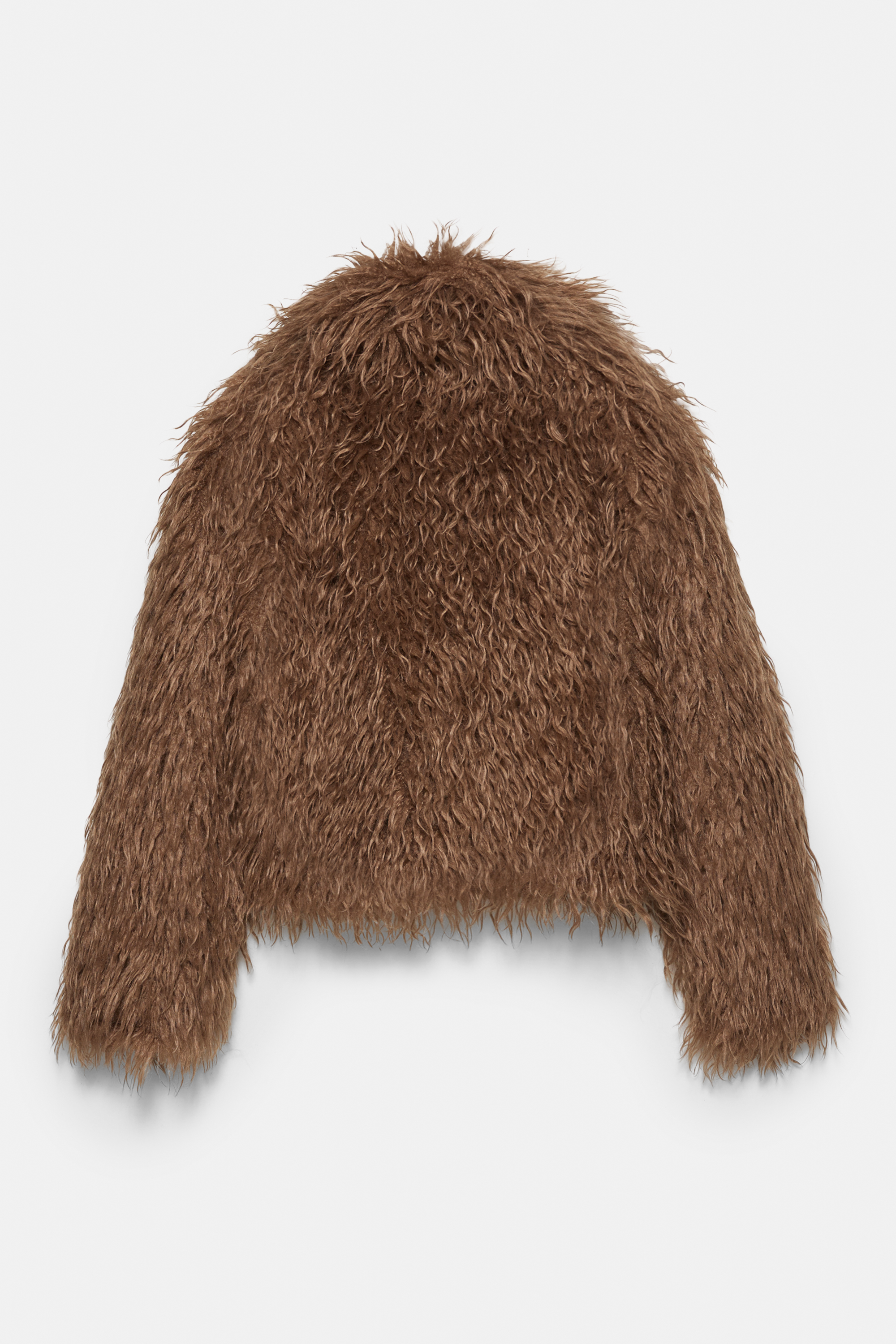 Curly faux fur jacket