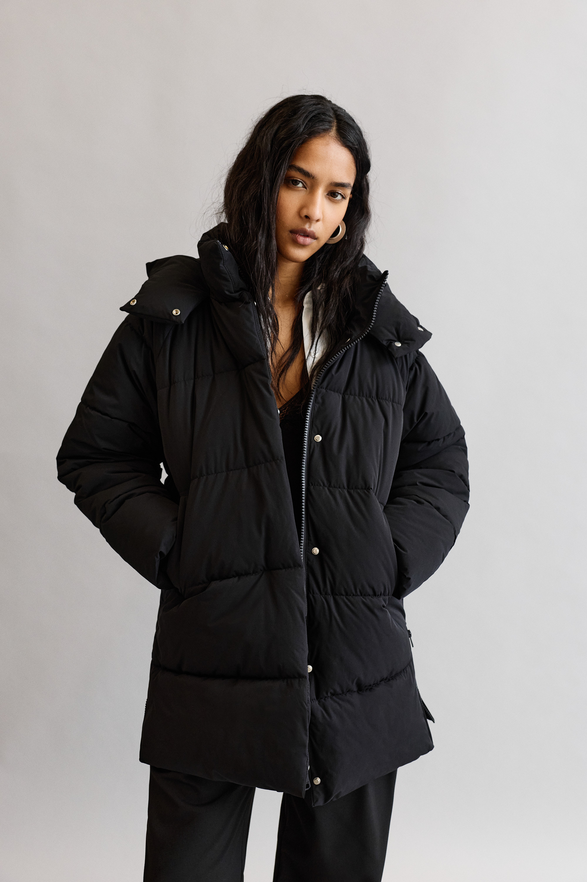 Long puffer jacket