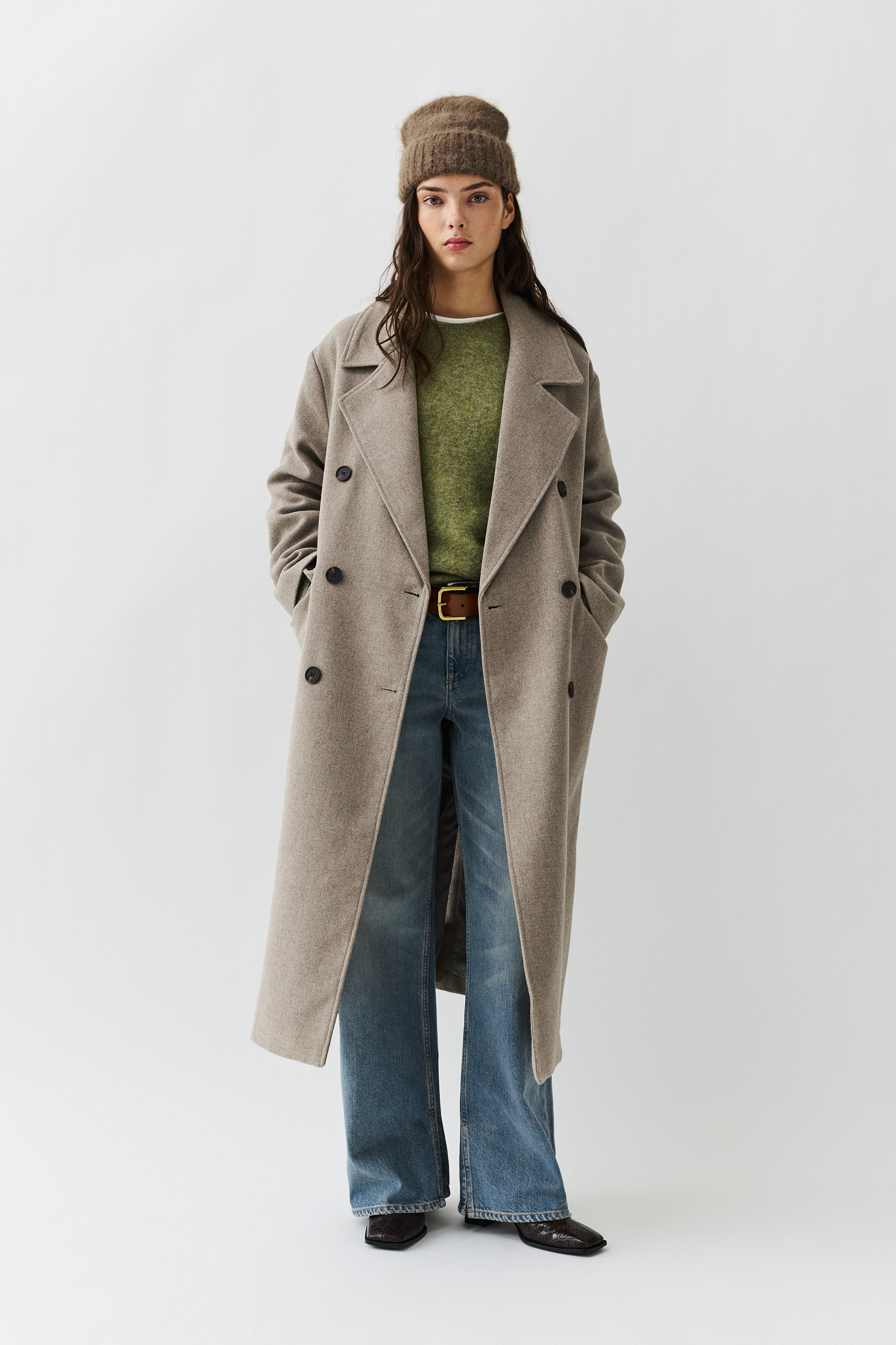 Long felt texture coat