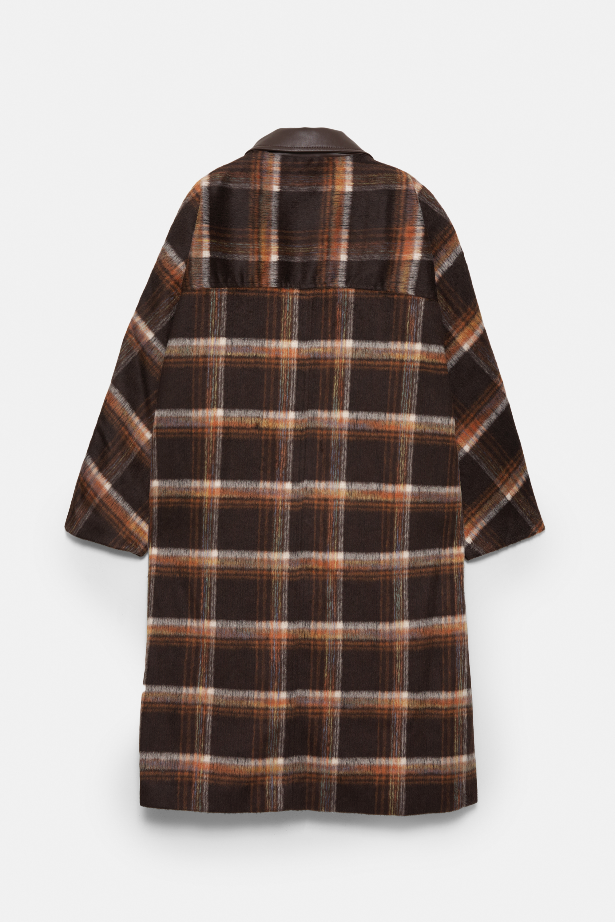 Μακρύ καρό παλτό