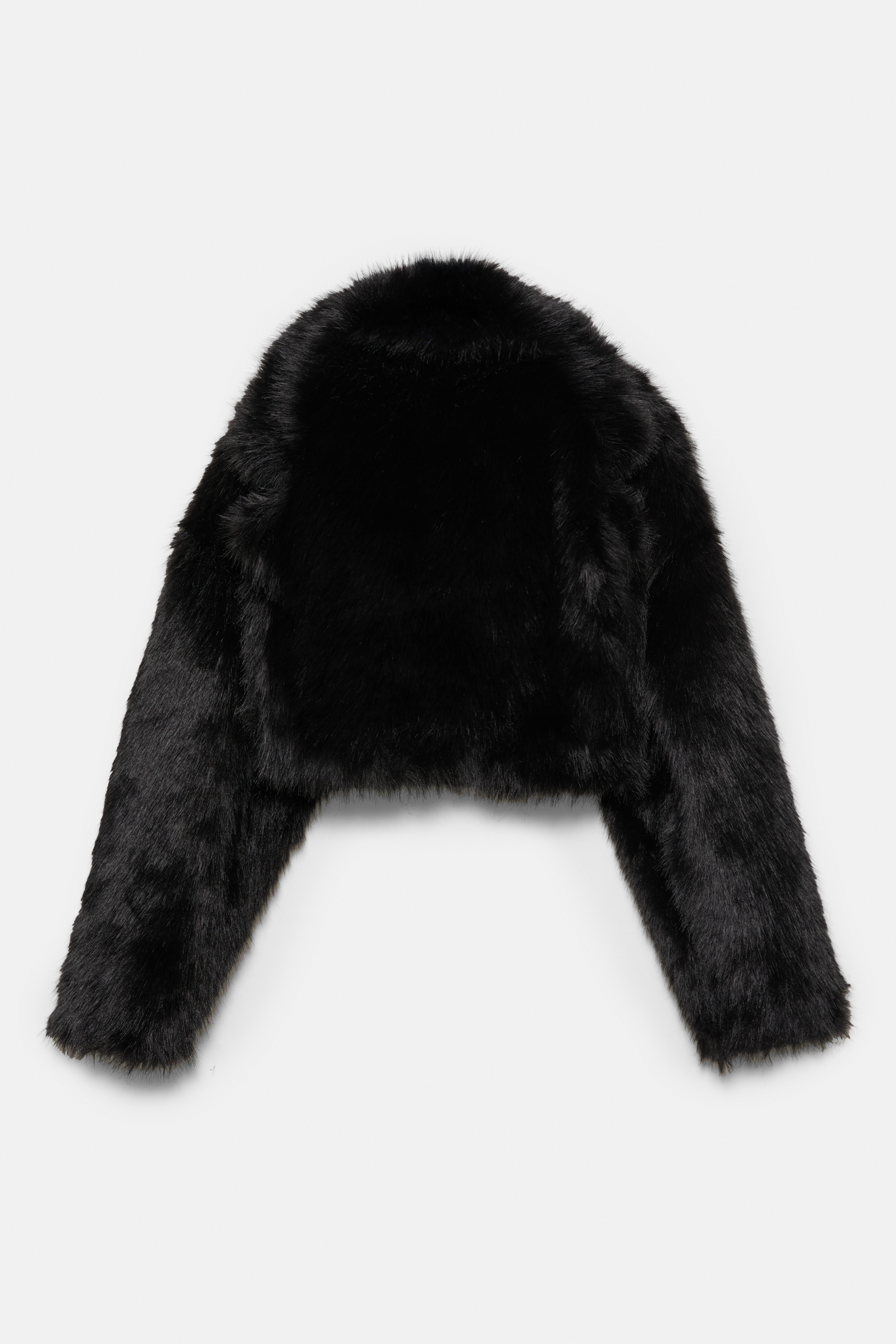 Abrigo corto efecto pelo