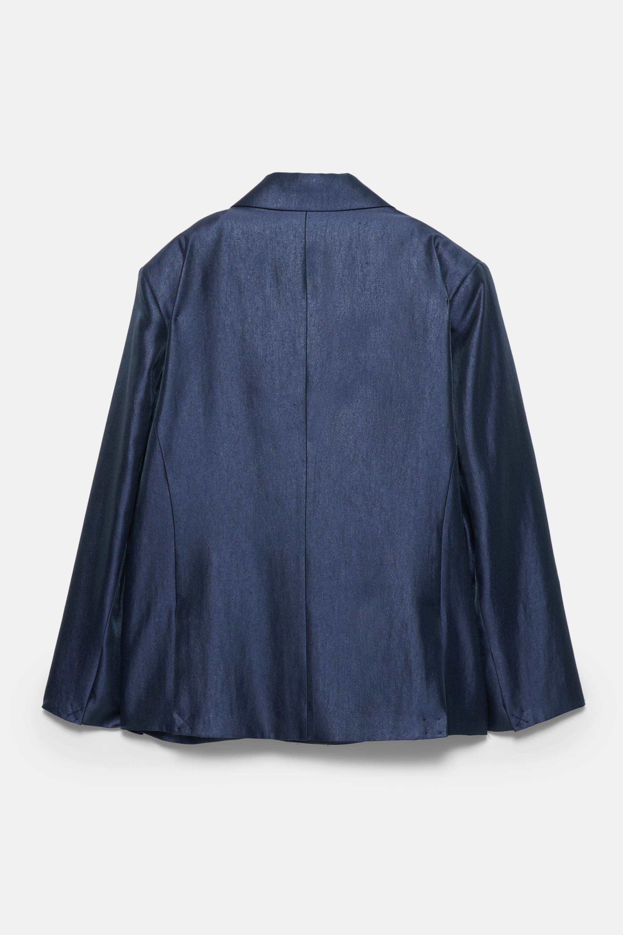 Shimmery fabric double-breasted blazer