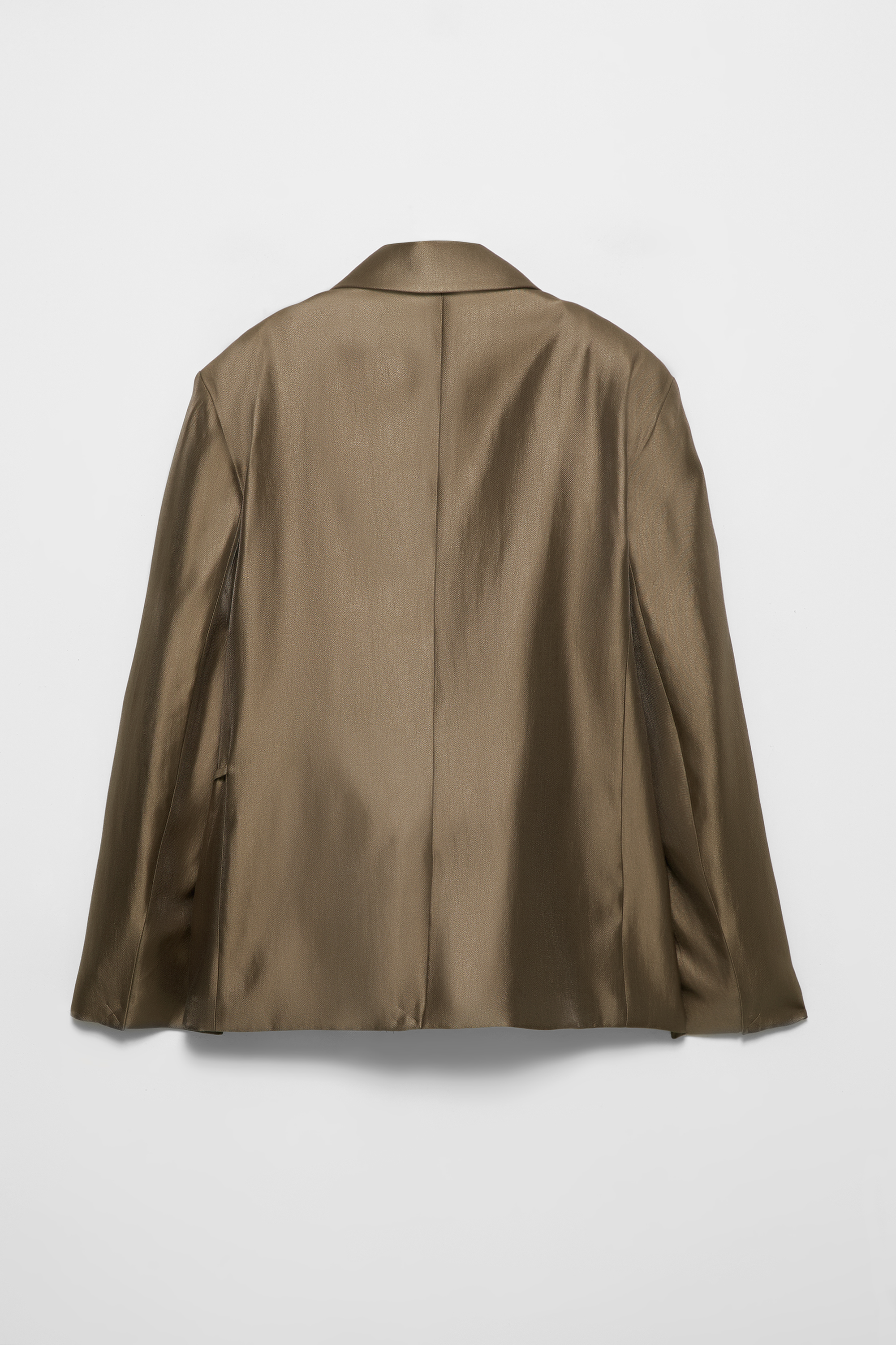 Oversize satin blazer