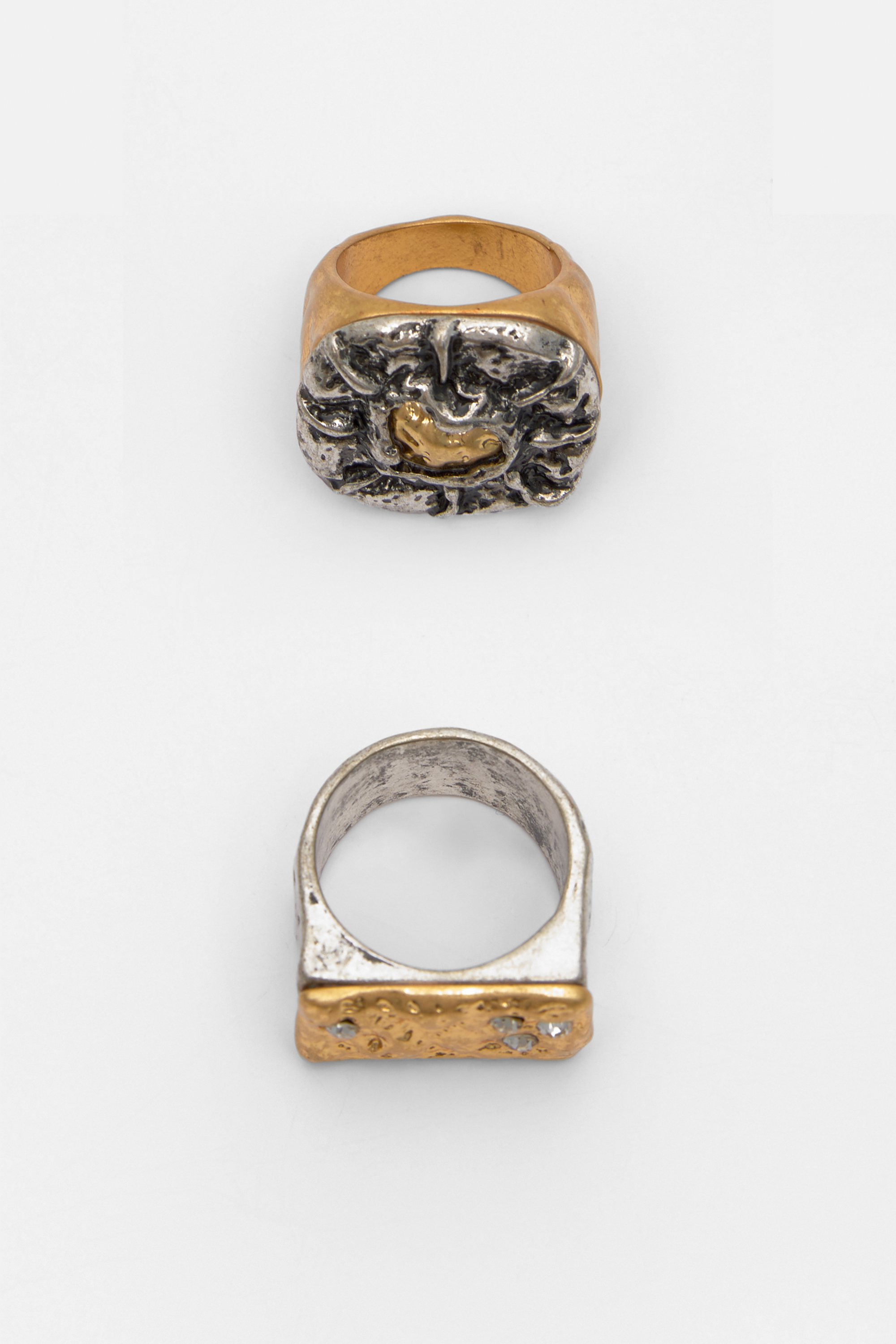 Pack 2 anillos textura