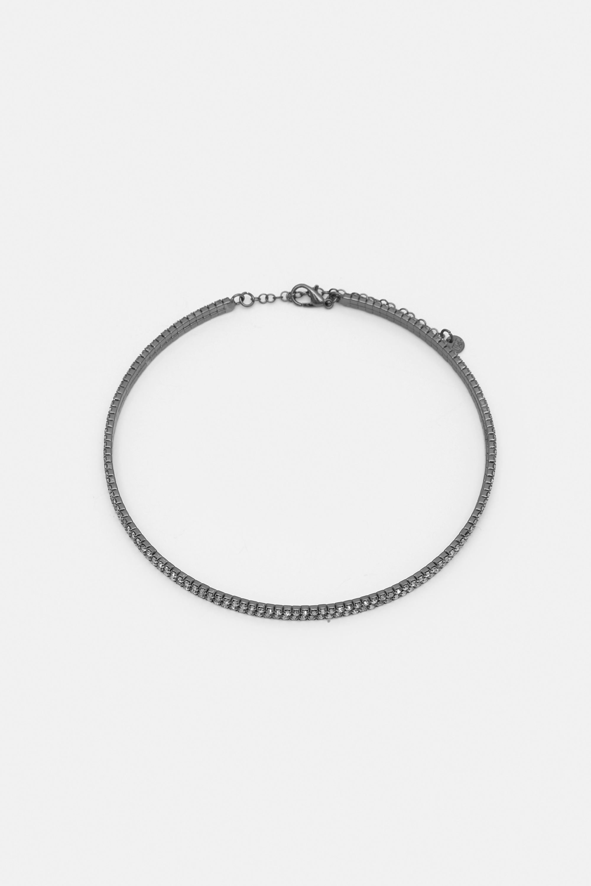 Fine rhinestone choker necklace