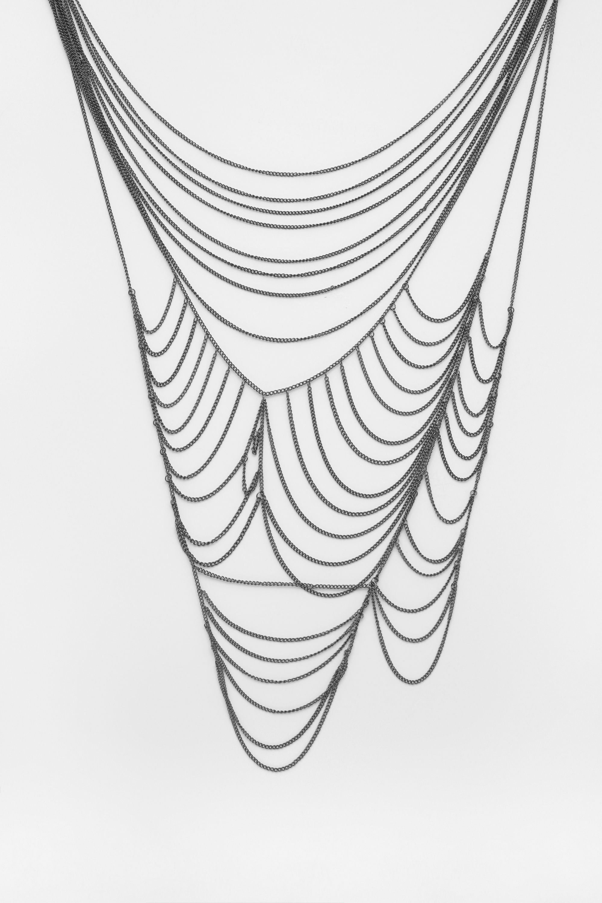 Collar cadenas telaraña