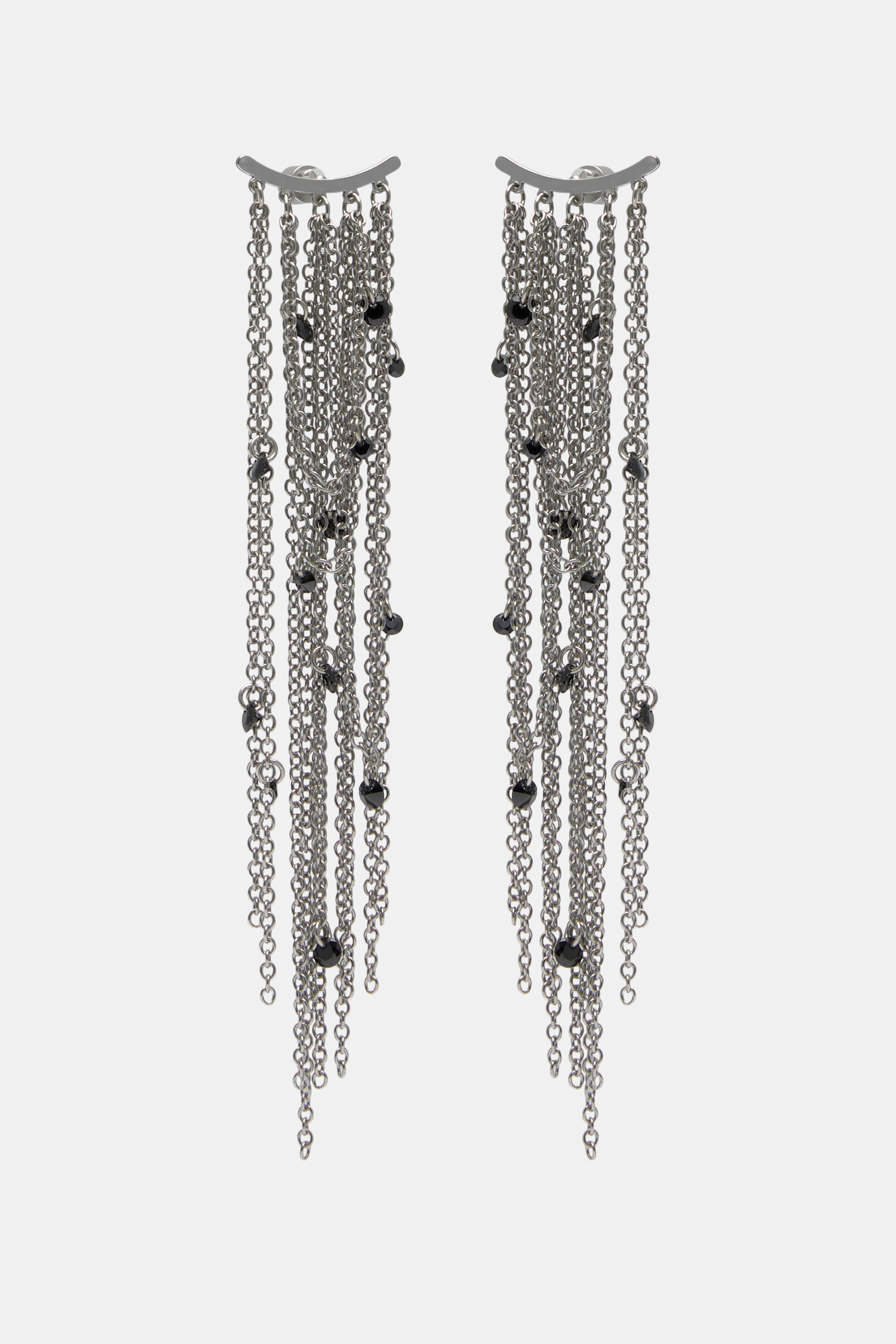 Beaded cascade earrings