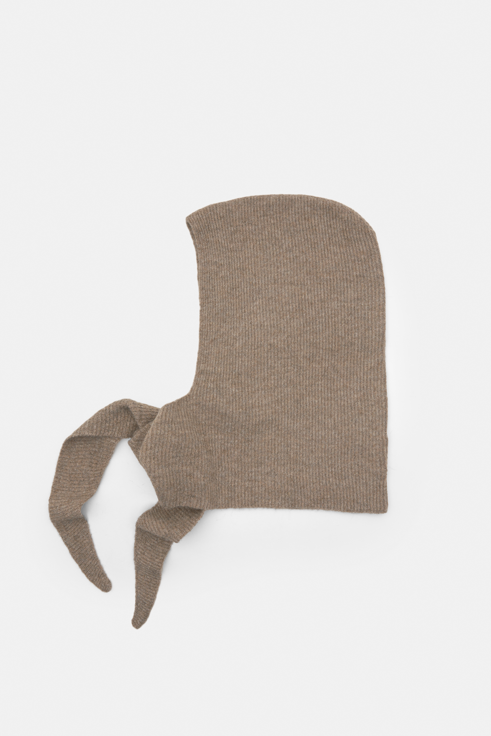 Ribbed knit balaclava