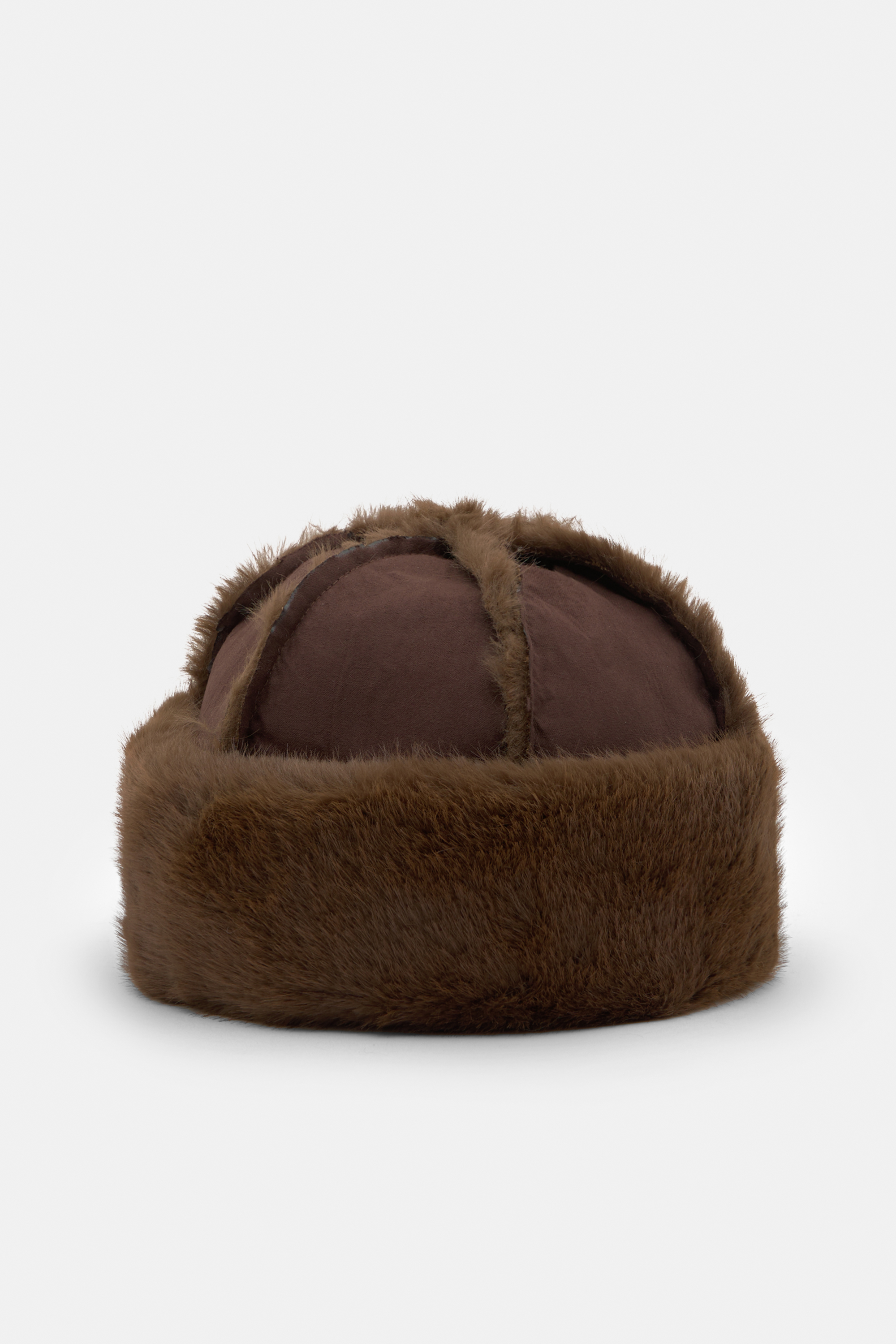 Combined faux fur hat