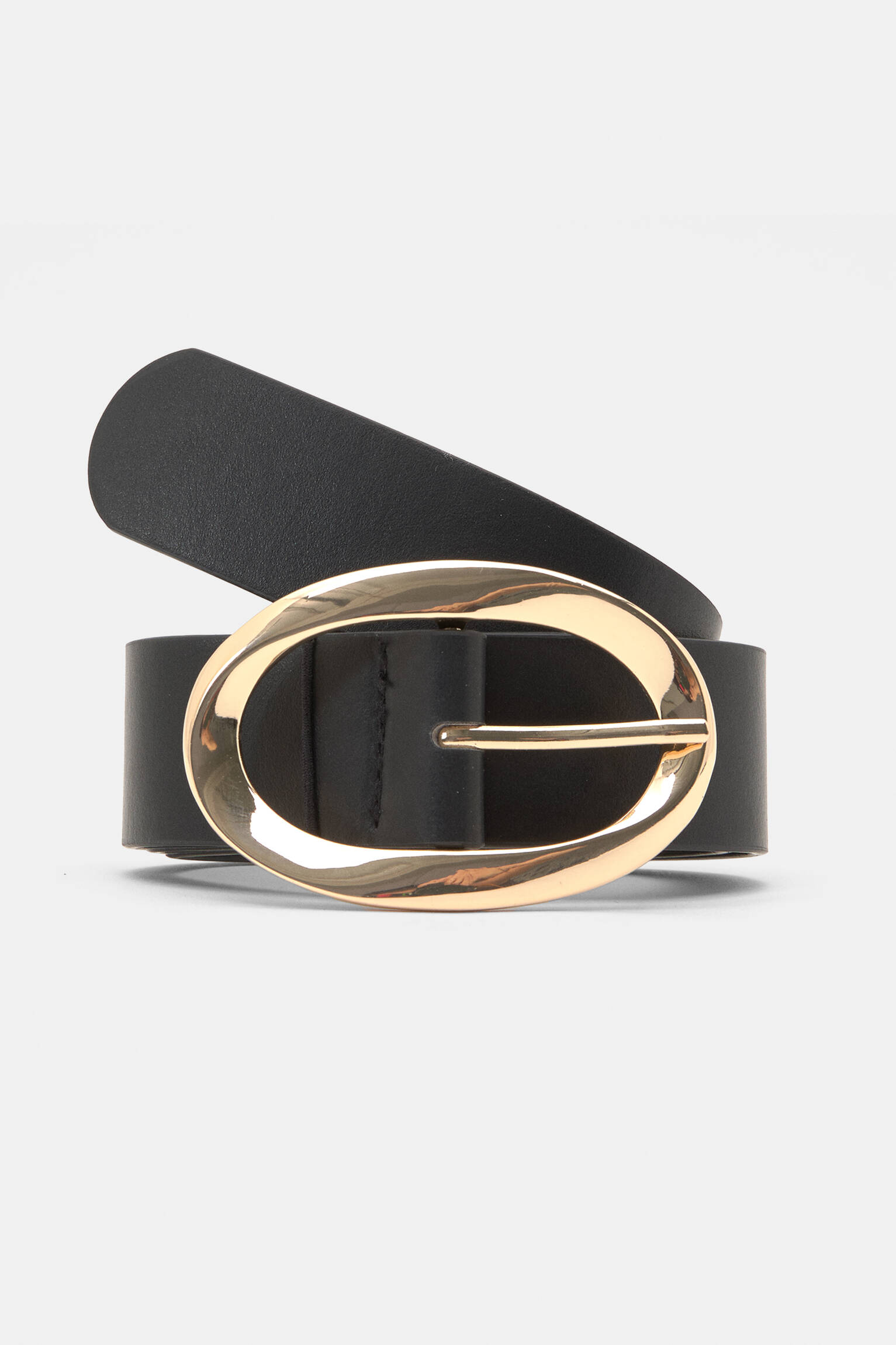 Belt with oval buckle - pull&bear