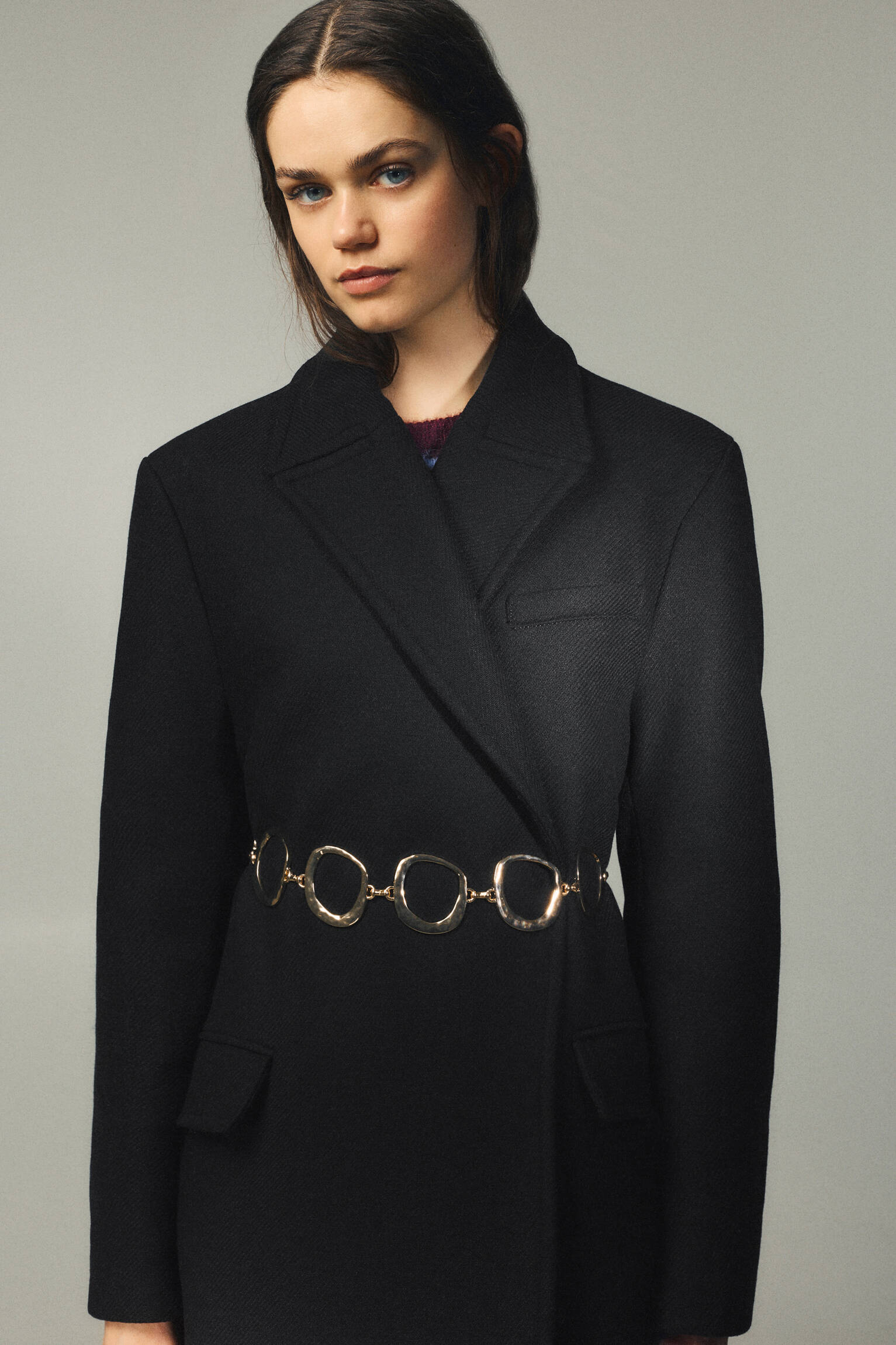 Ceinture cercles métallisés