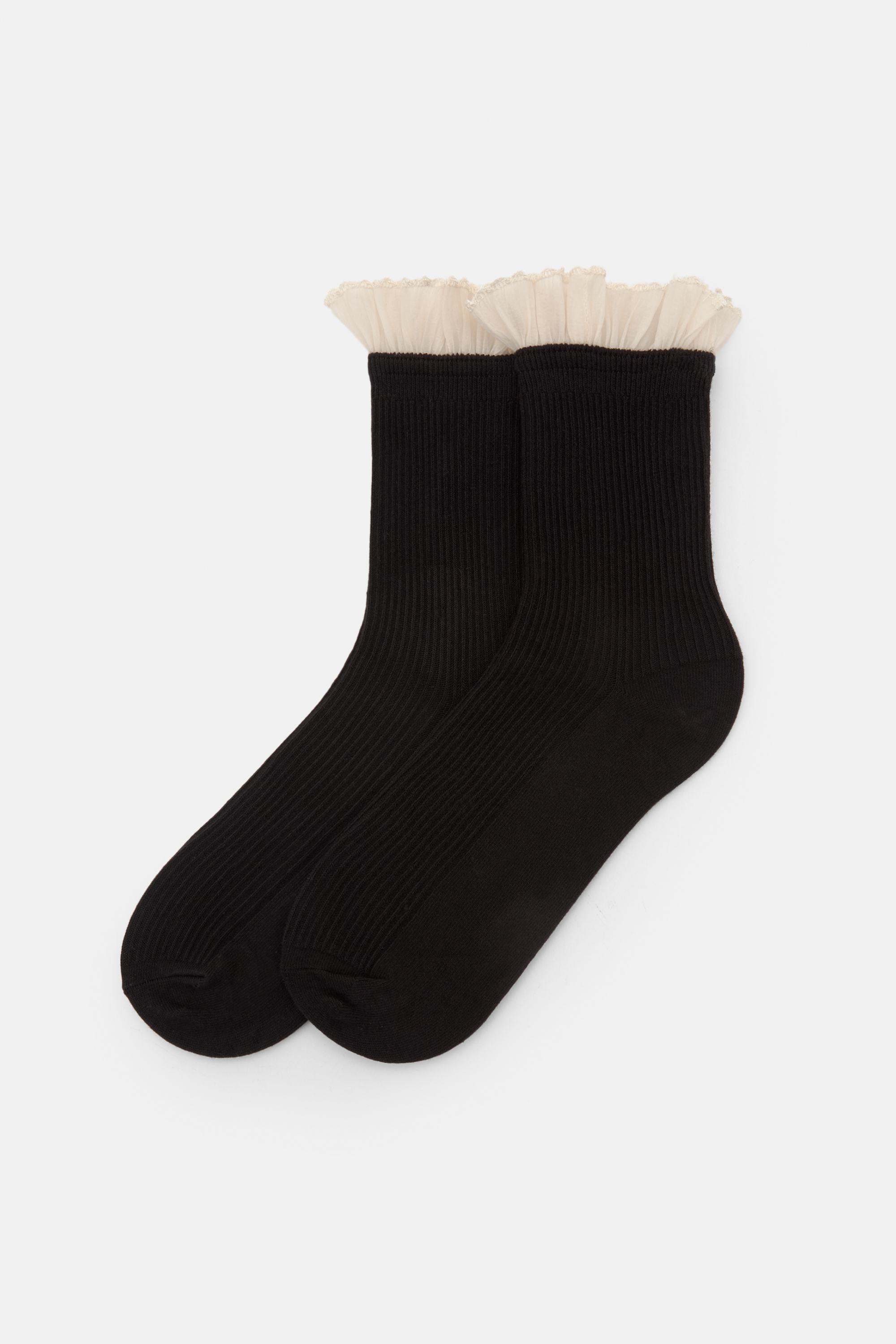 Chiffon frill socks