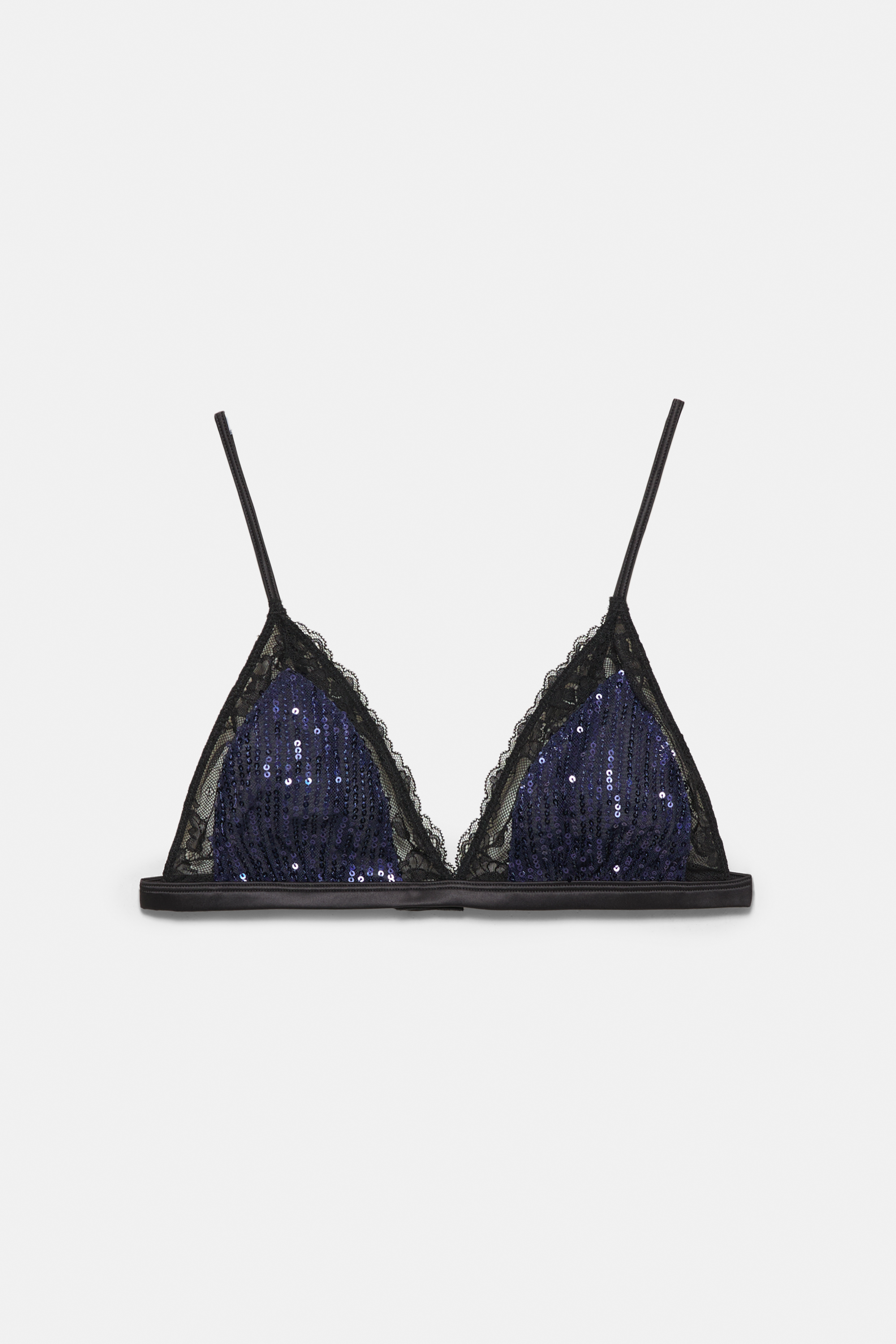 Top bralette z cekinami