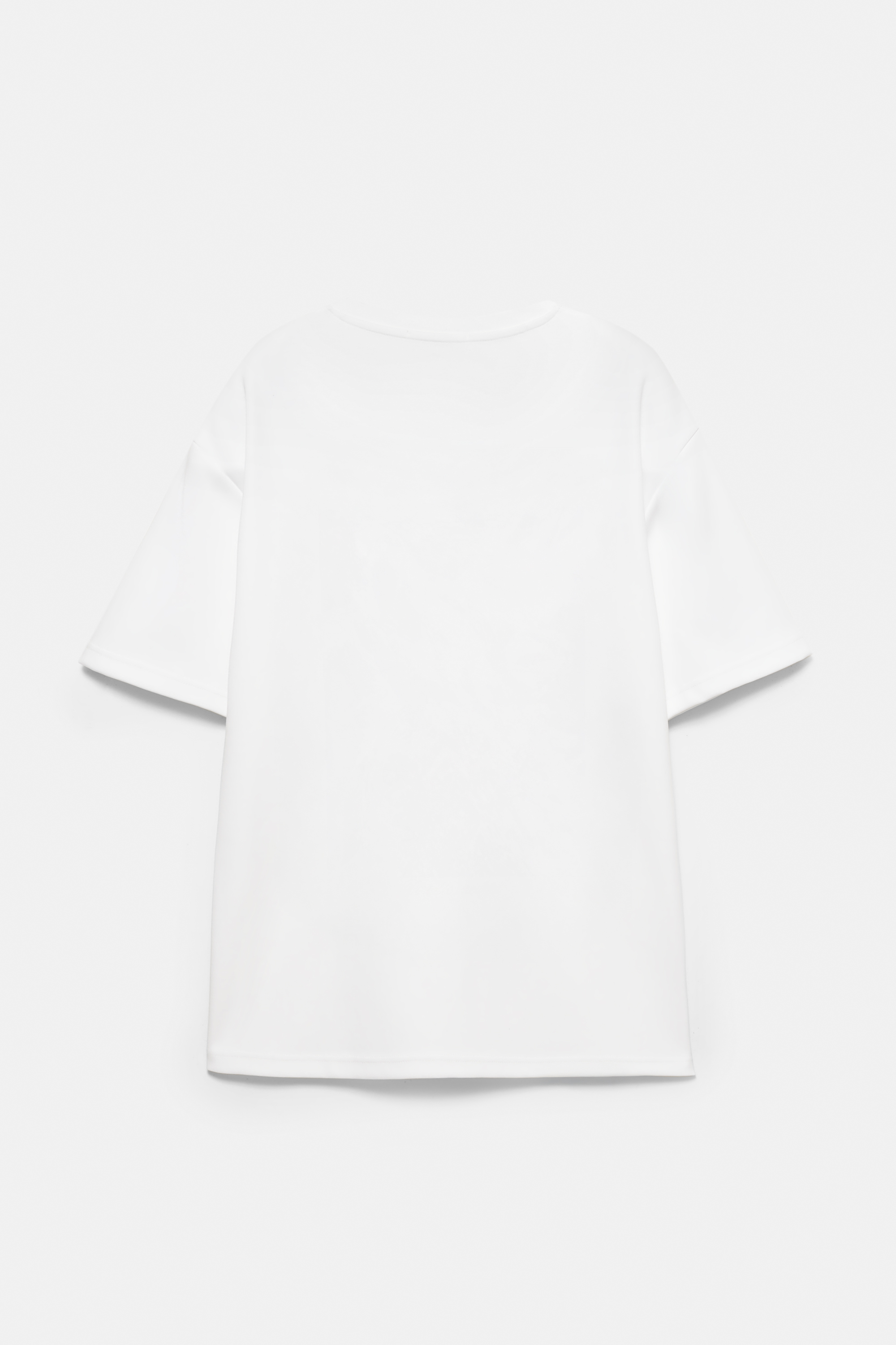 White short sleeve sweatshirt