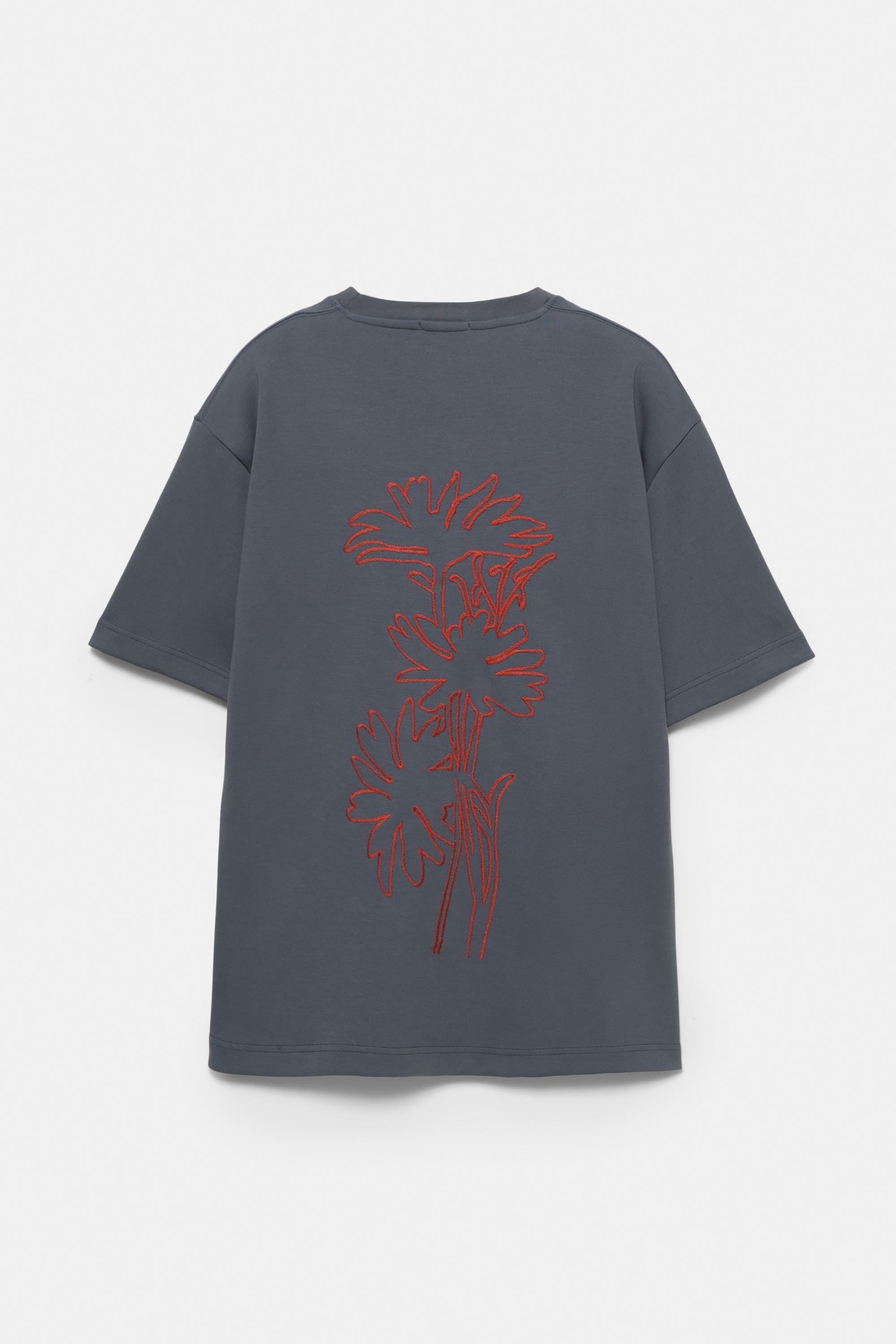 Blue short sleeve sweatshirt