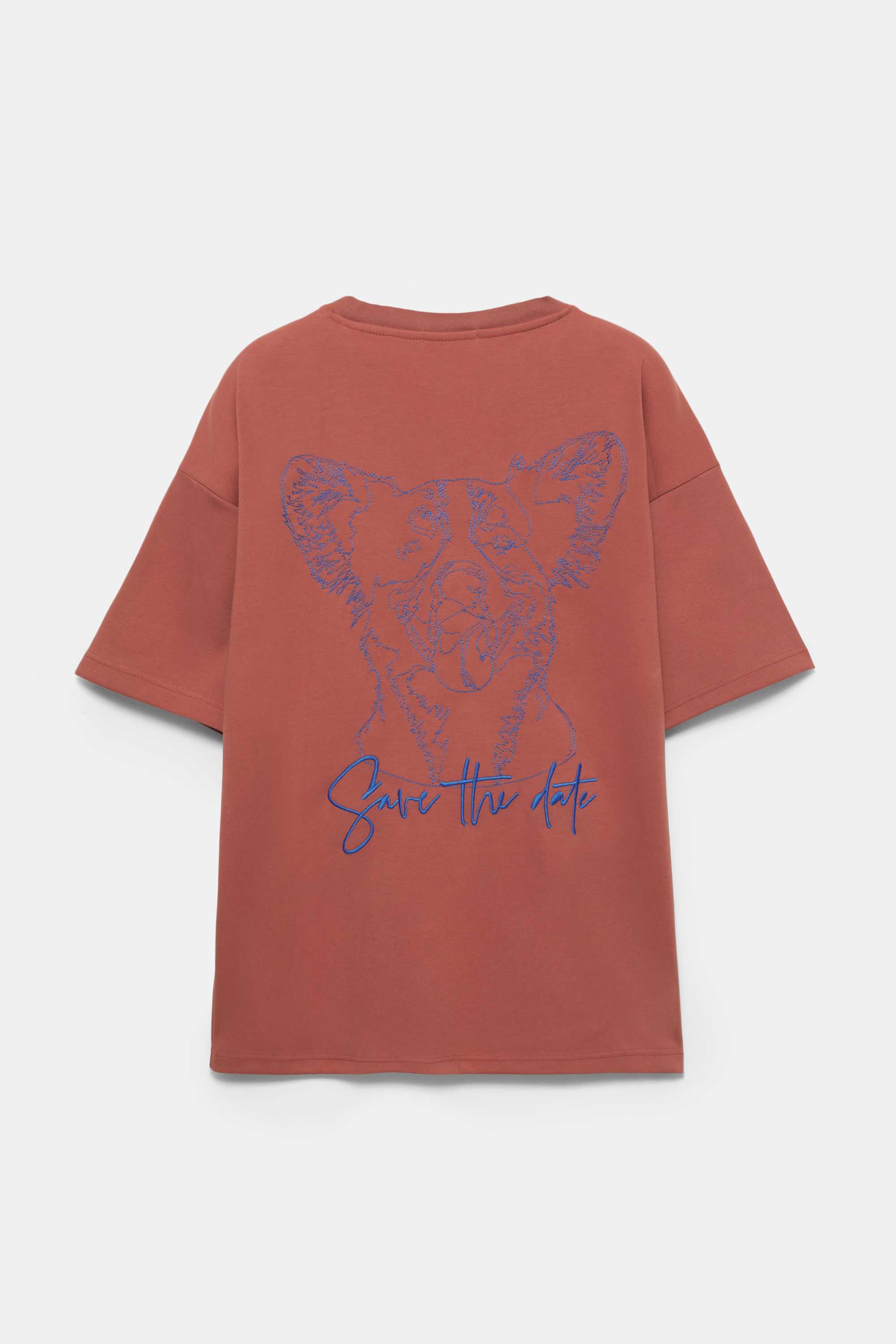 Burgundy short sleeve sweatshirt