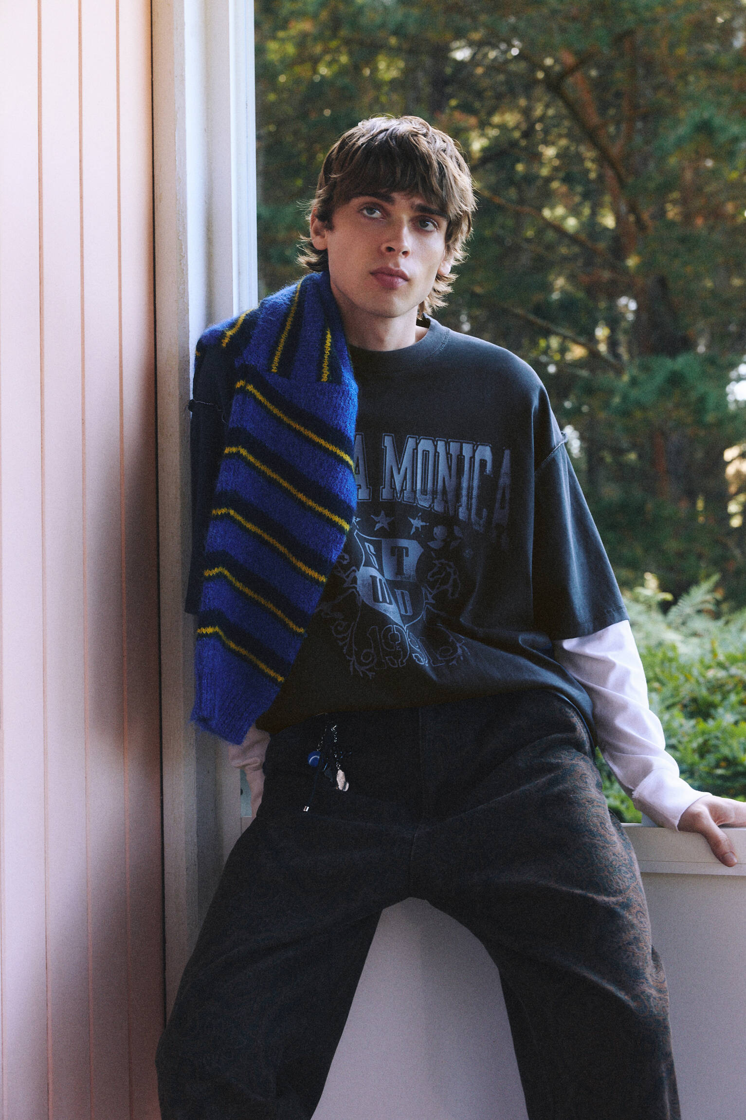 Футболка Santa Monica с двойными рукавами - Pull&Bear Belarús