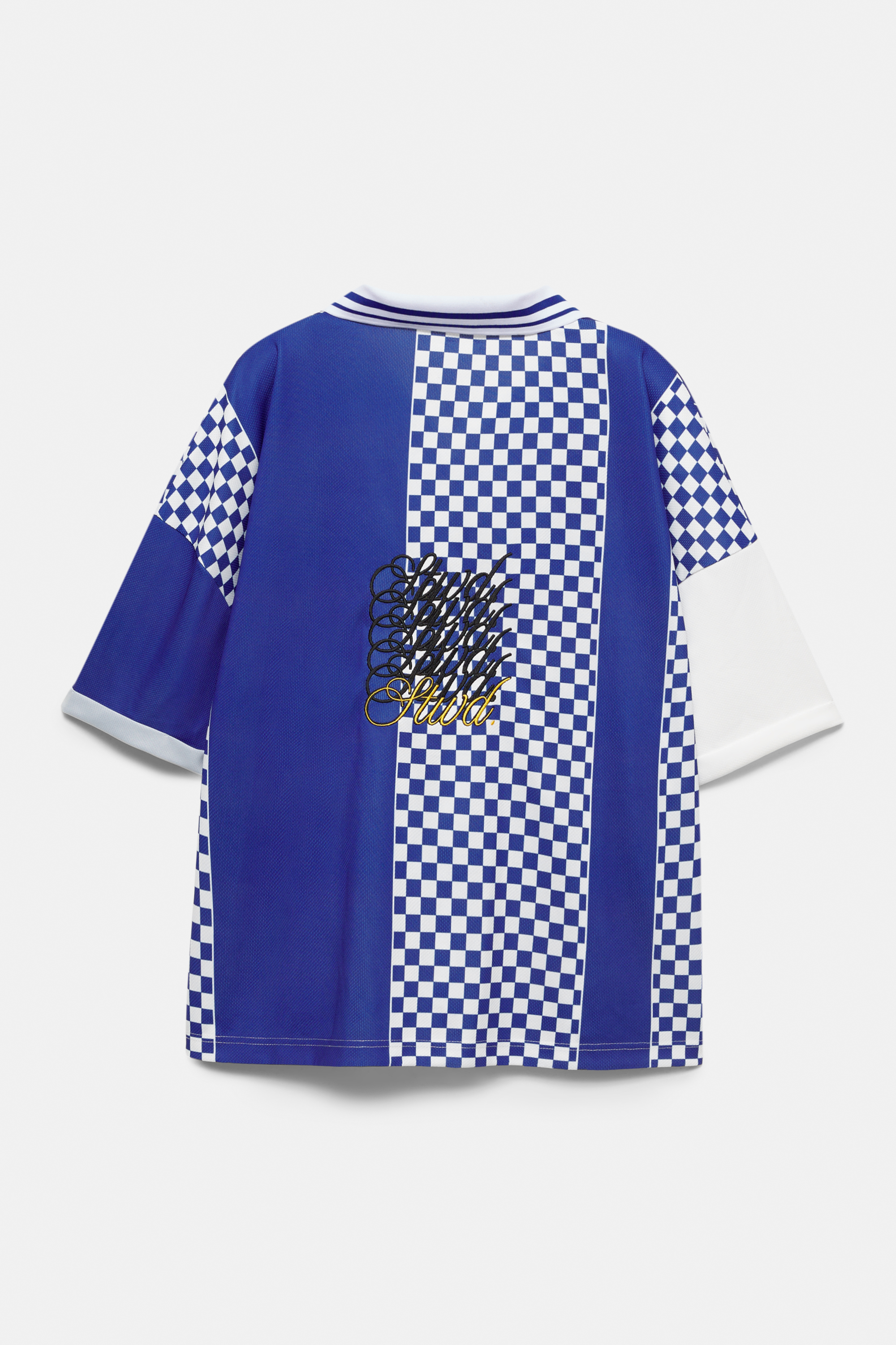 T-shirt football STWD à carreaux