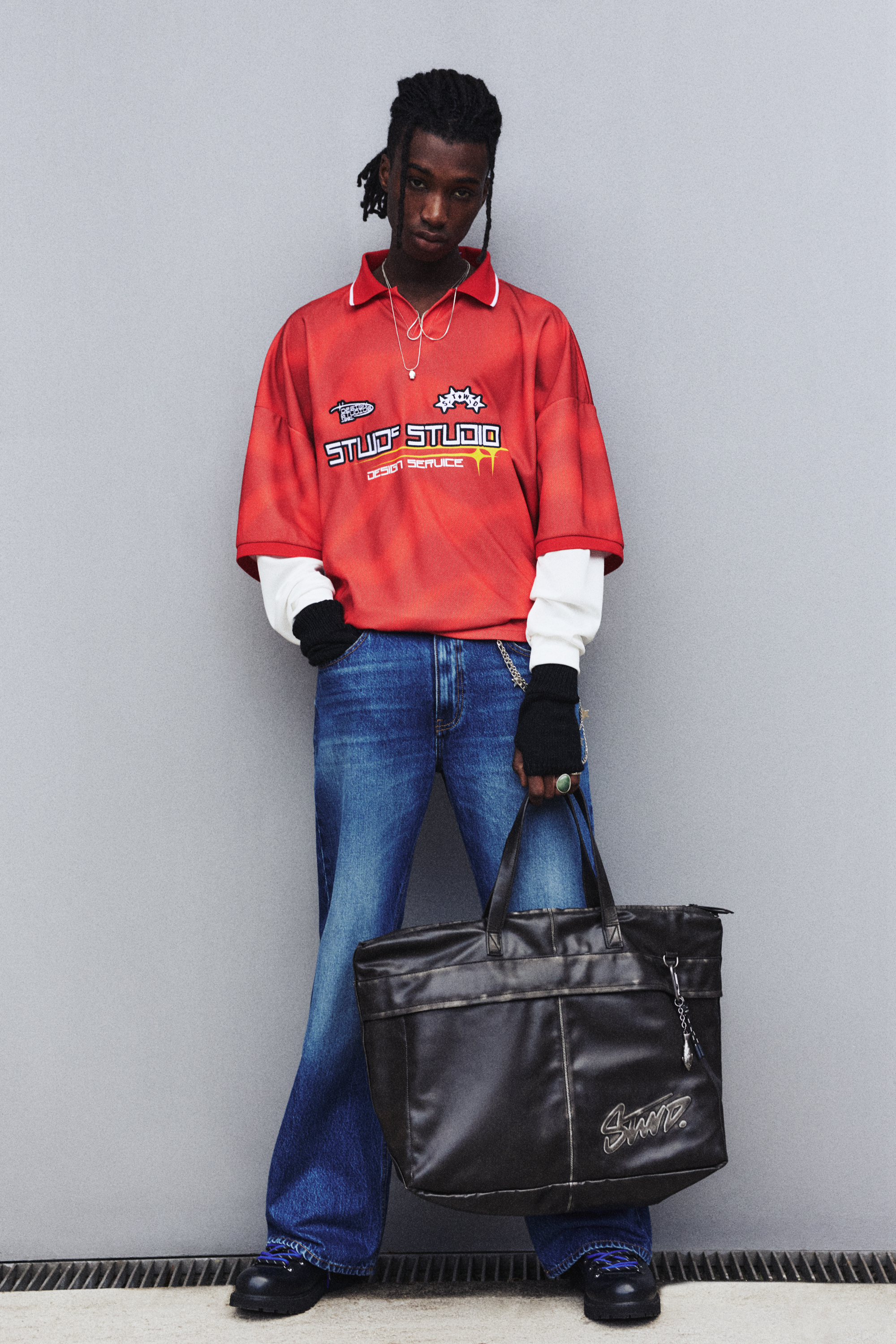 STWD Studio football T-shirt