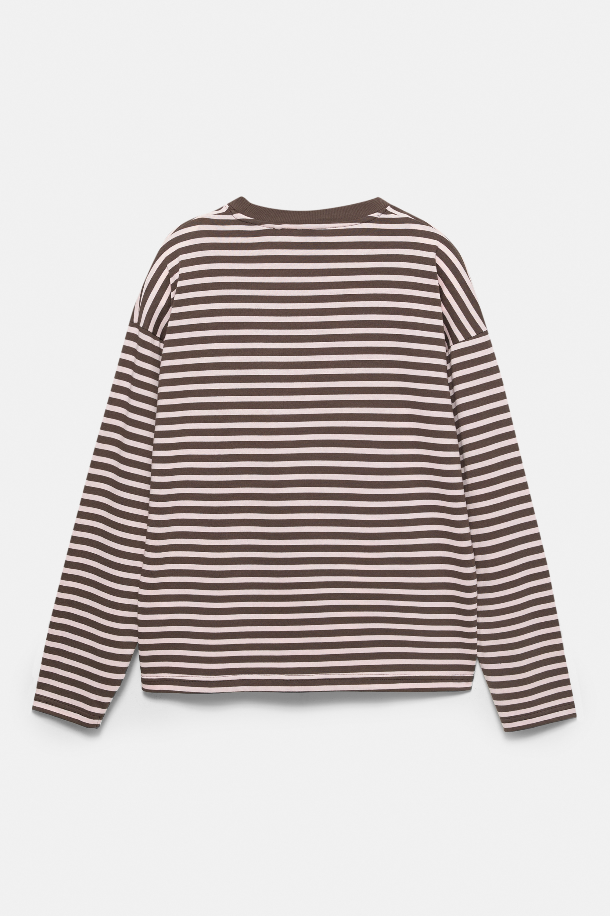 Long-sleeve striped T-shirt