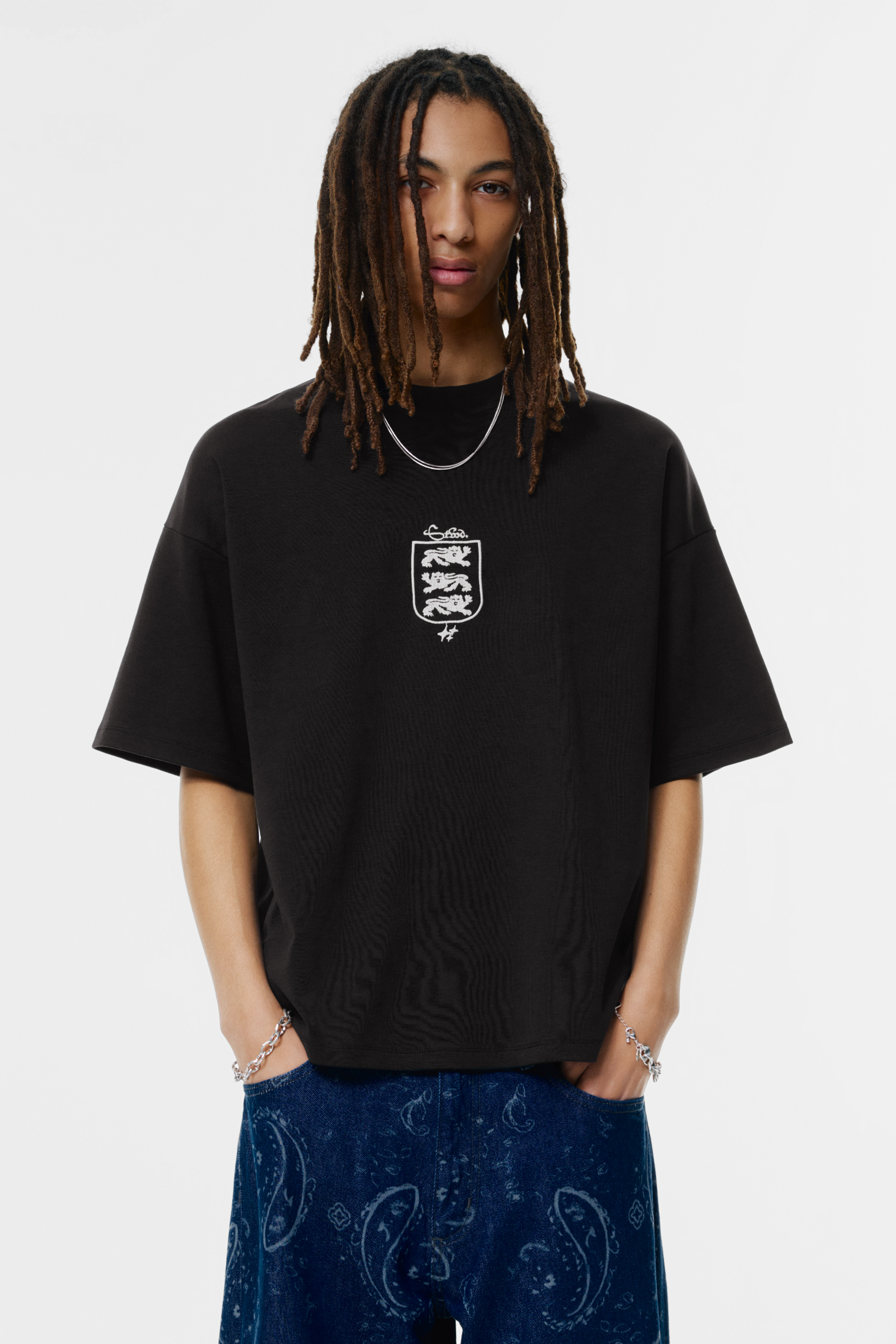 تيشرت إنترلوك بطبعة صورية