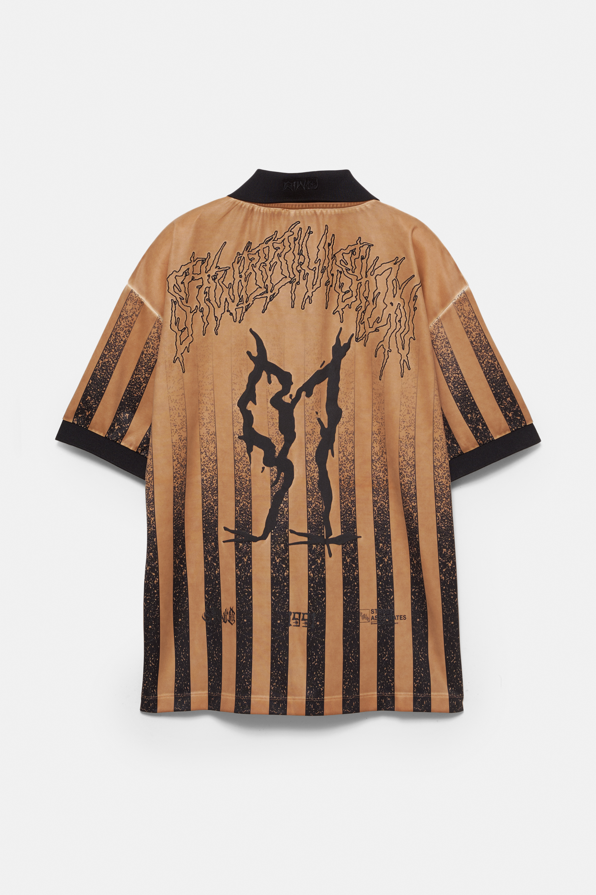 טי שירט כדורגל STWD עם פסים