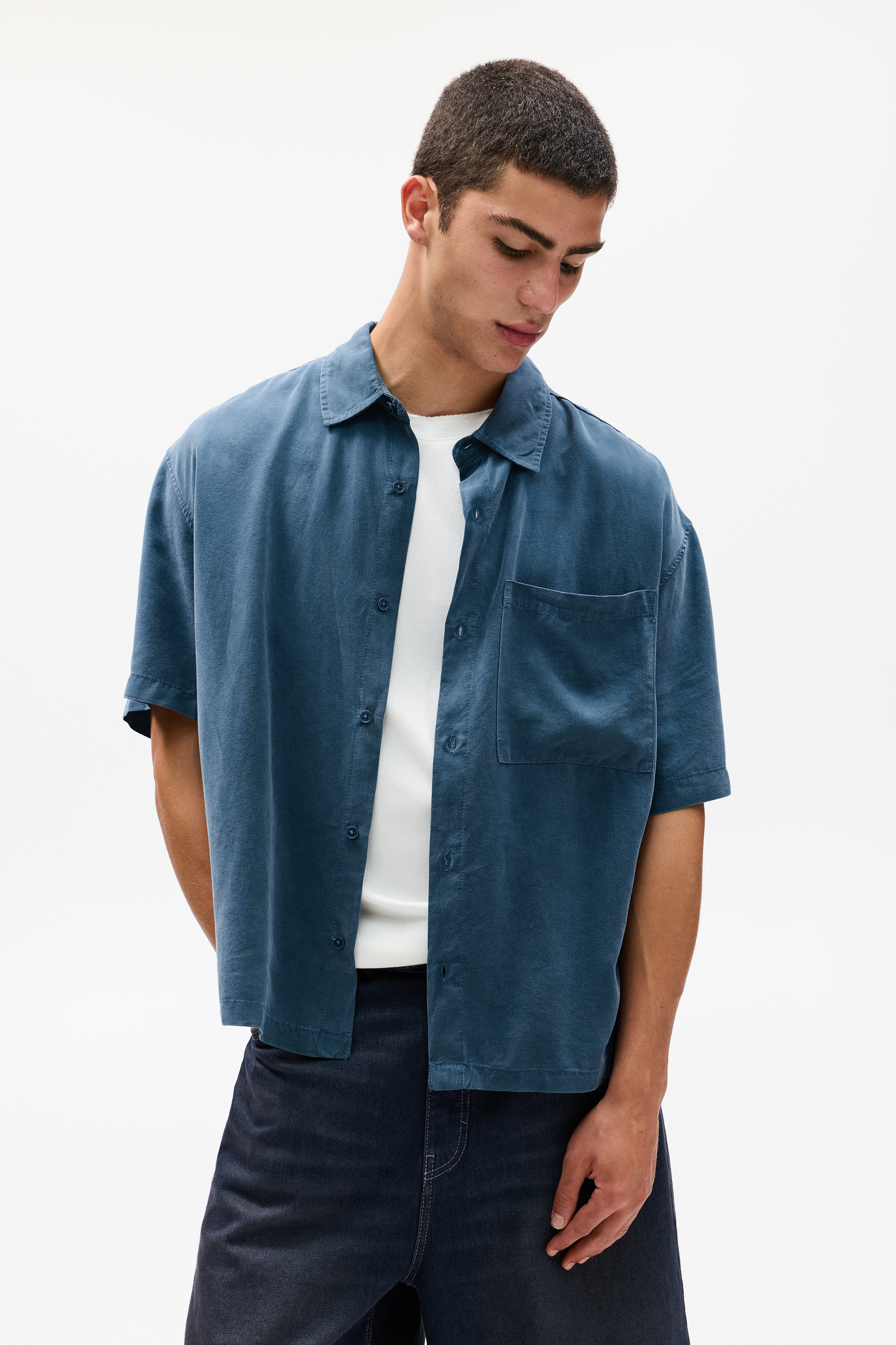 Chemise fluide à manches courtes