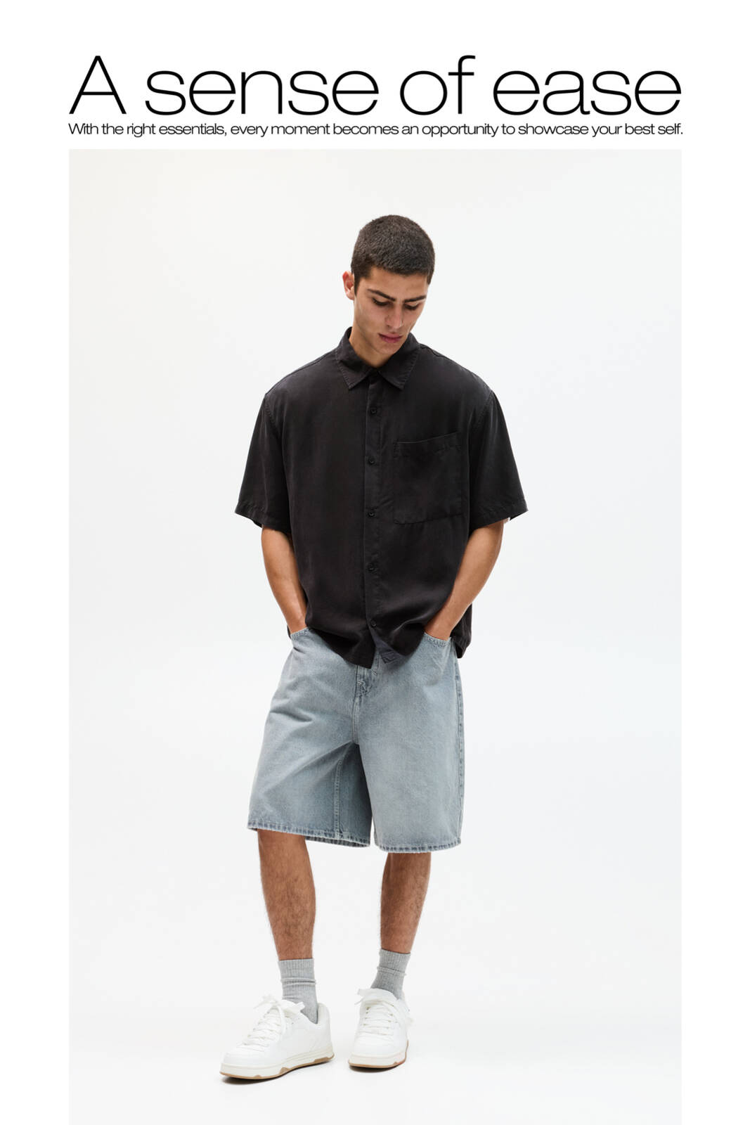 Chemise fluide à manches courtes