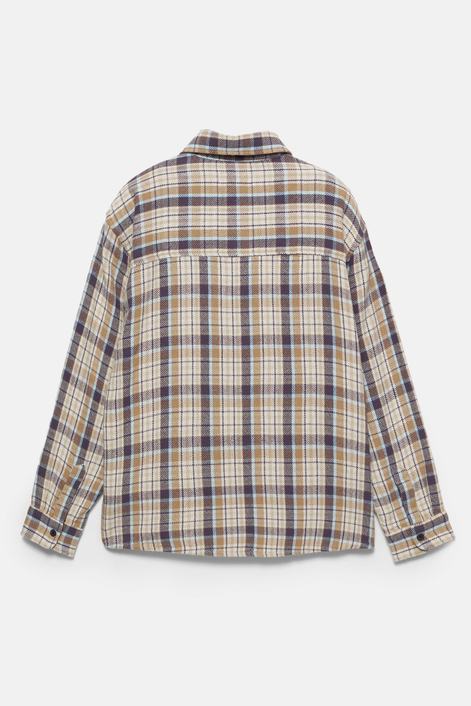 Check shirt with front pocket