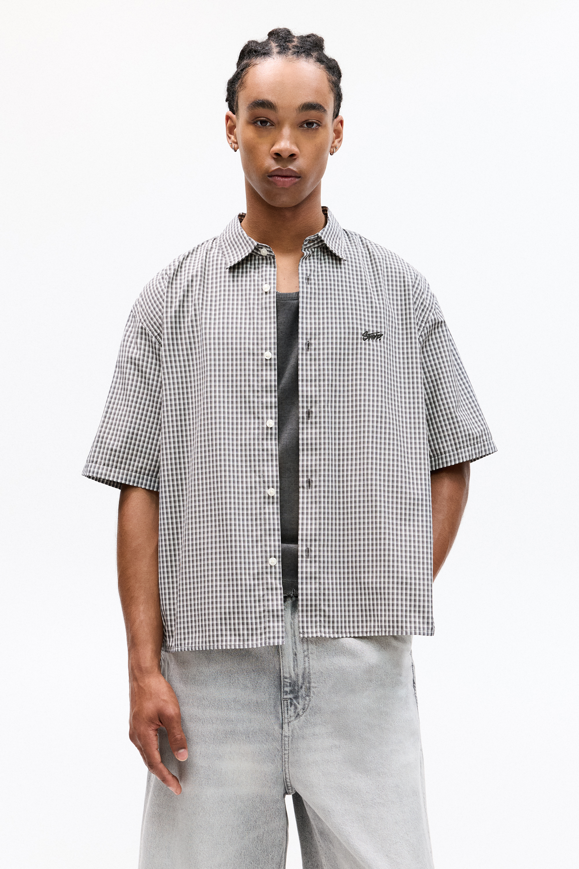 Short sleeve check STWD shirt