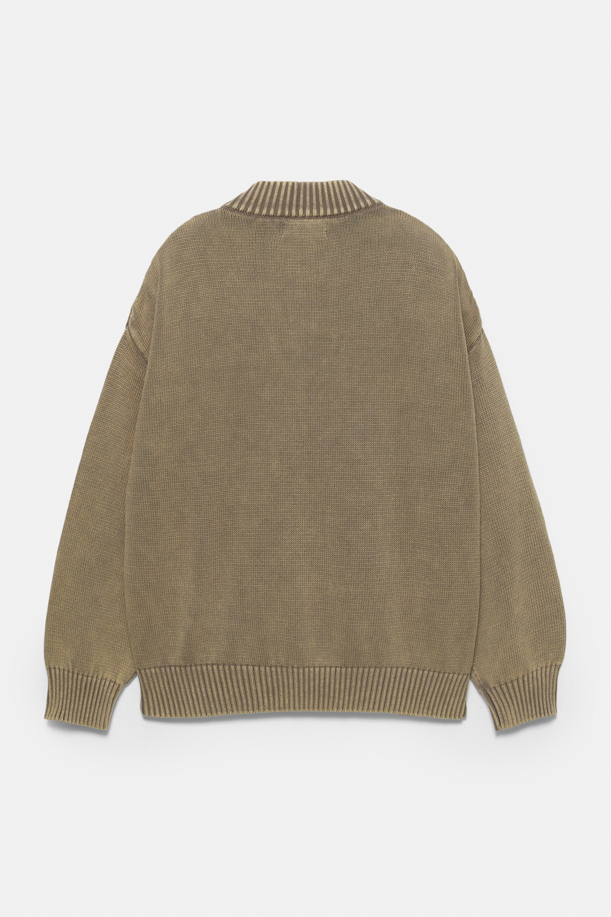 Acid wash ribbed jacket