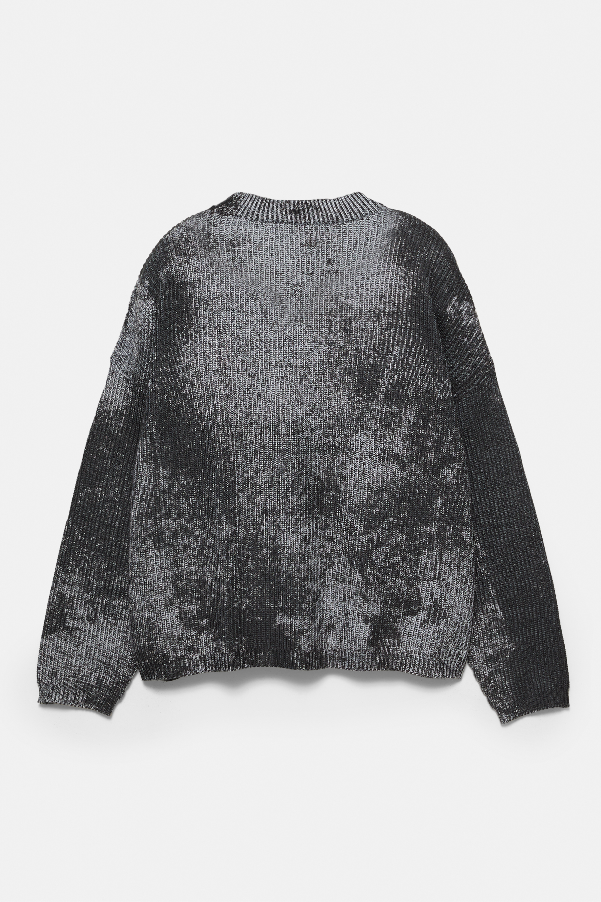 Acid wash sweater