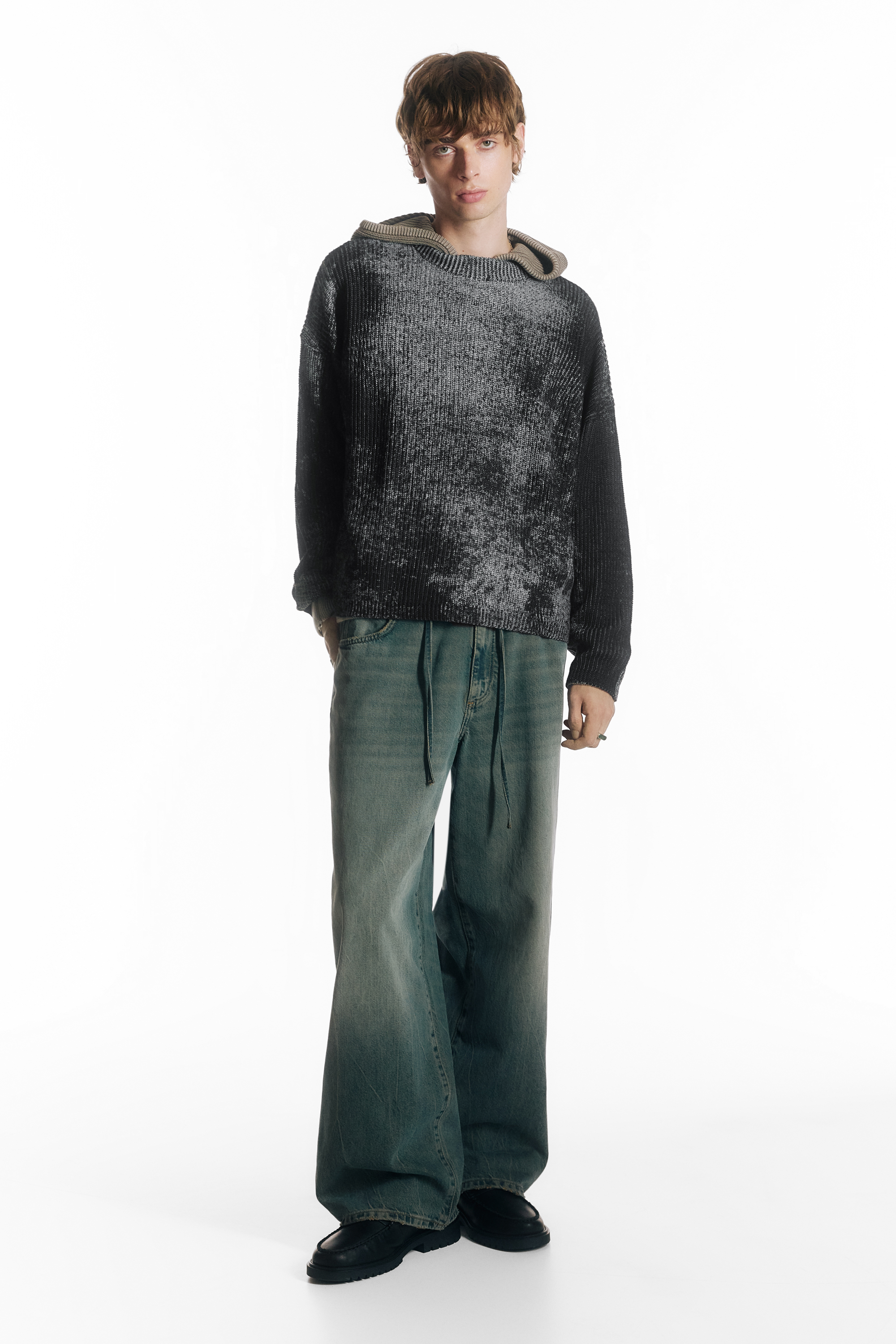 Πουλόβερ STWD με εφέ πετροπλυμένου