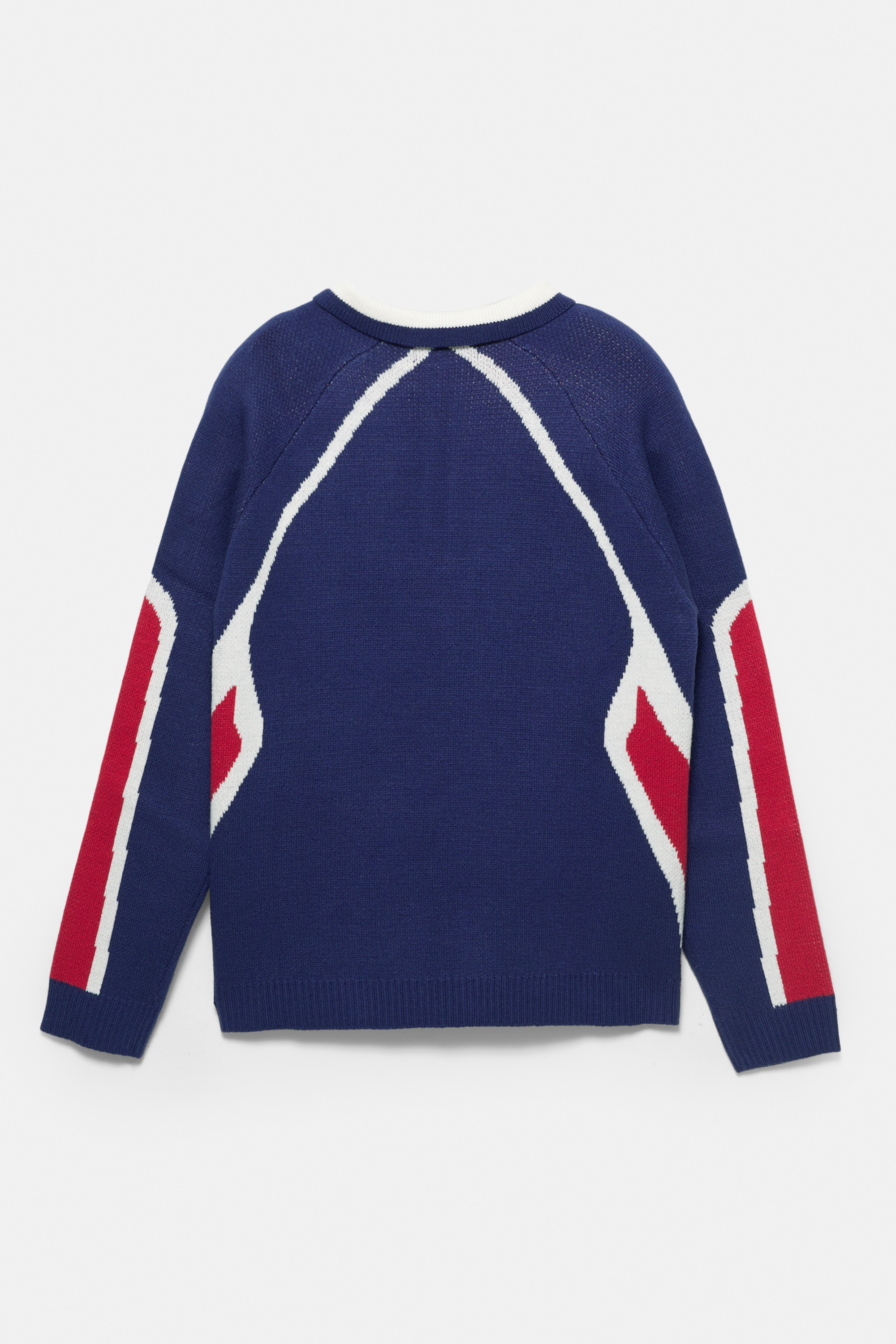 STWD graphic knit polo shirt